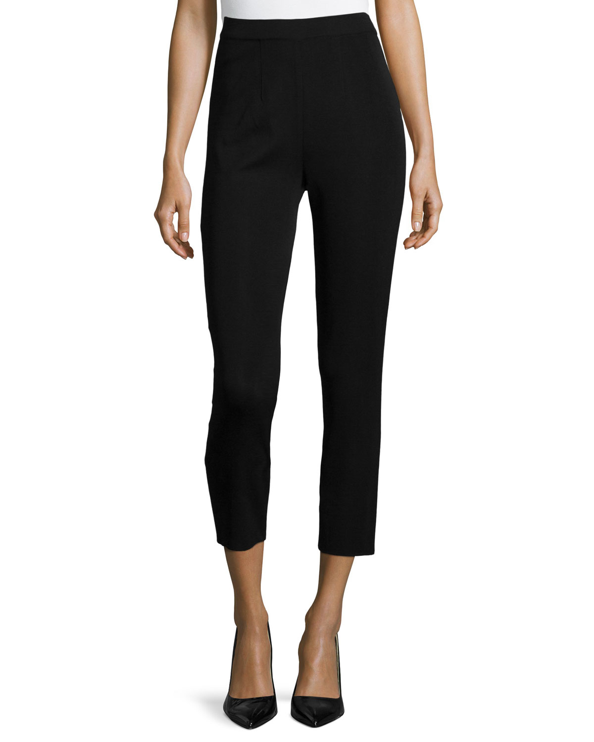 Misook Slim Ankle Pants in Black | Lyst