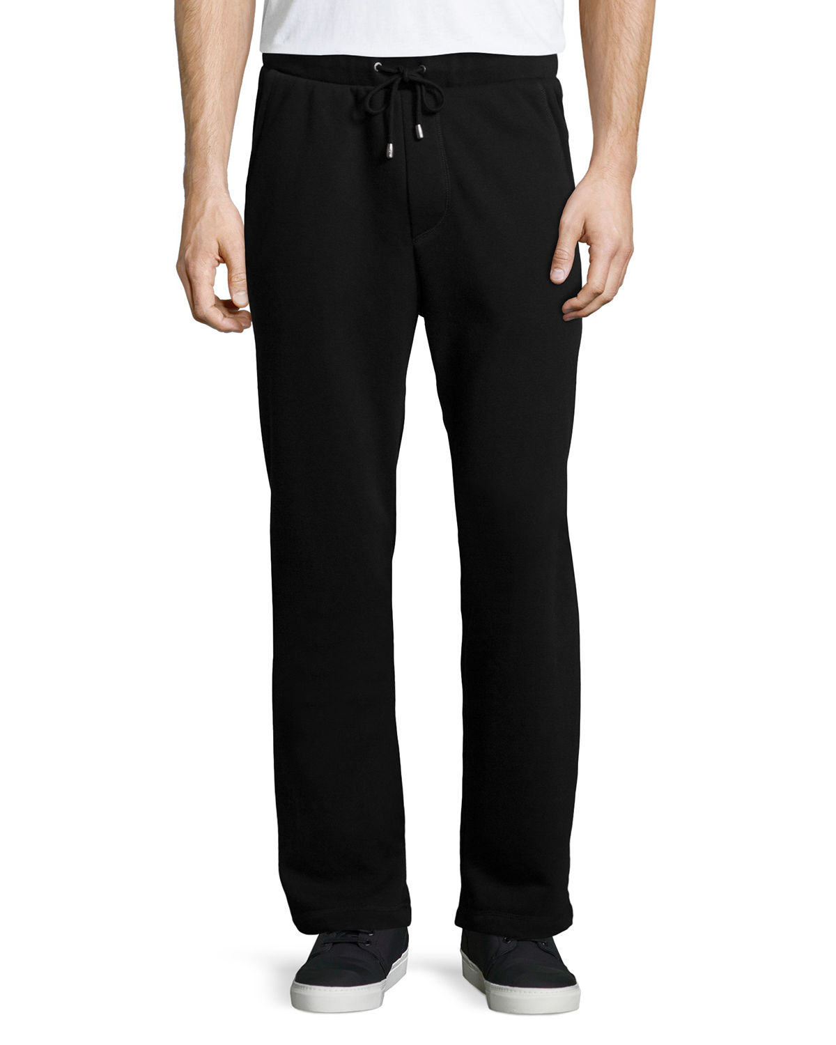 black jersey pants