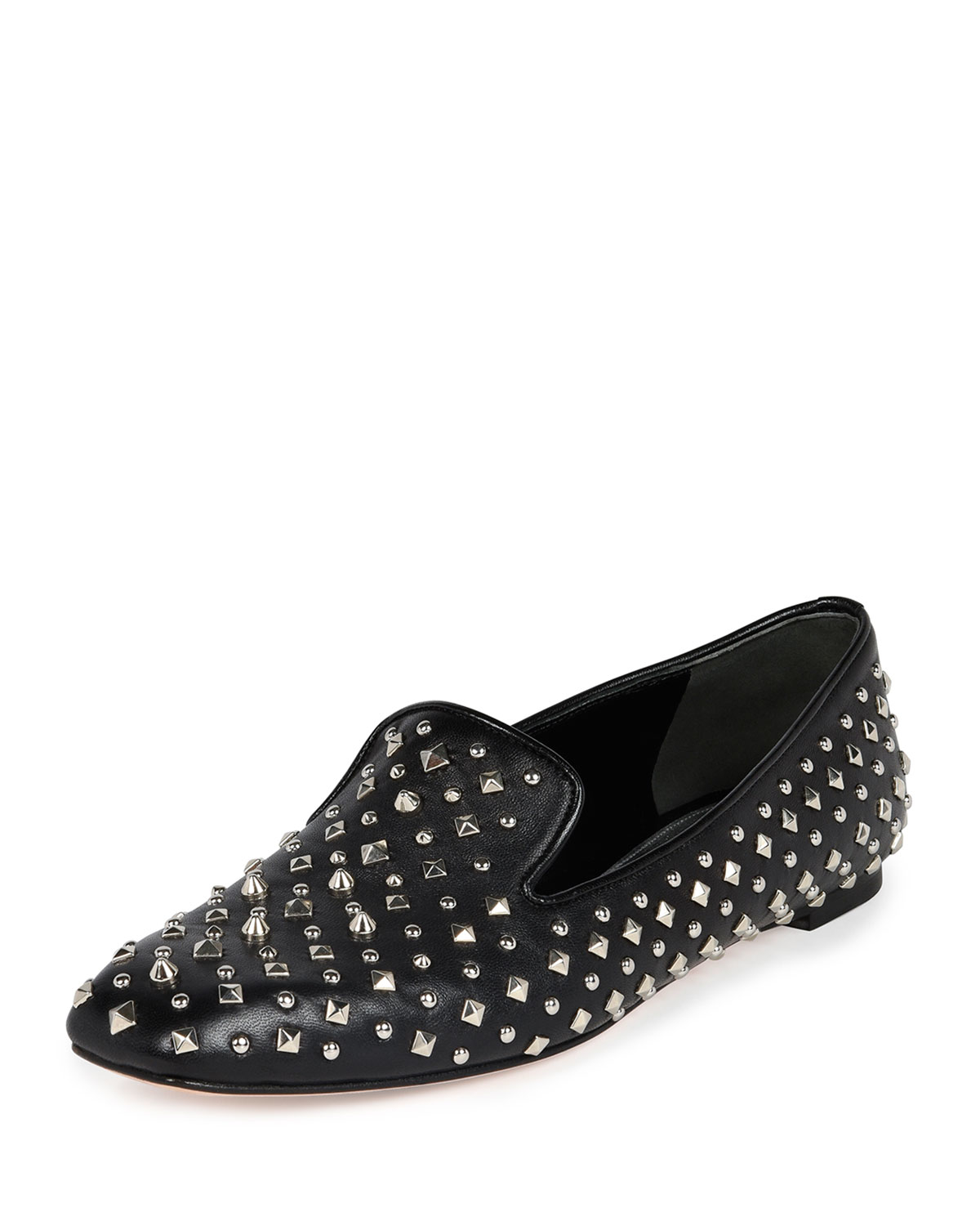 Lyst - Alexander McQueen Studded Leather Loafer in Black
