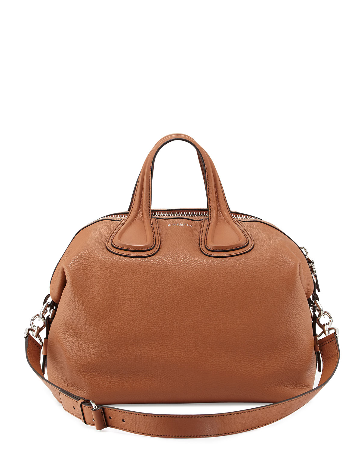 givenchy nightingale medium waxy leather satchel bag in black lyst givenchy nightingale medium waxy leather satchel bag in black lyst