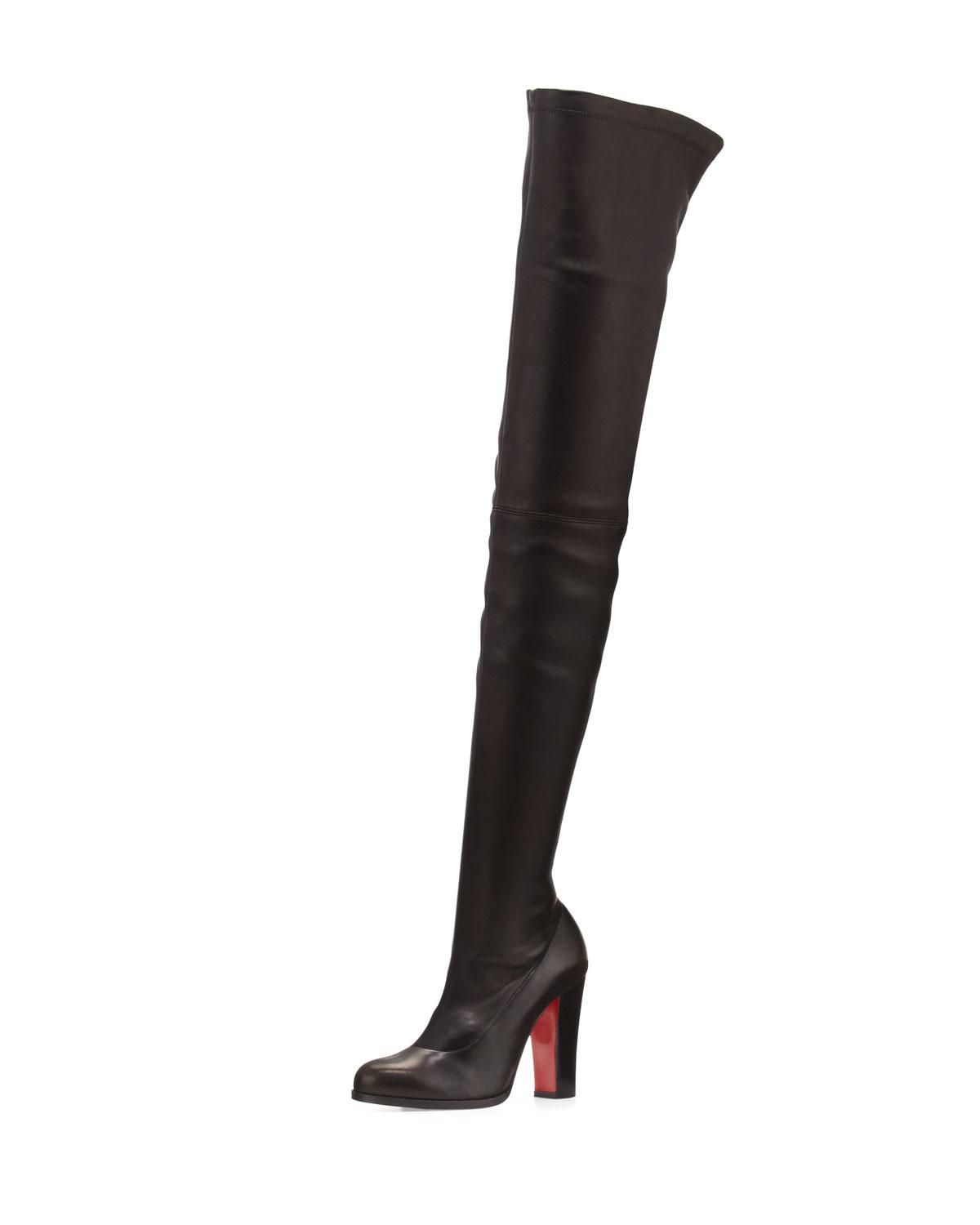 christian louboutin over the knee boot