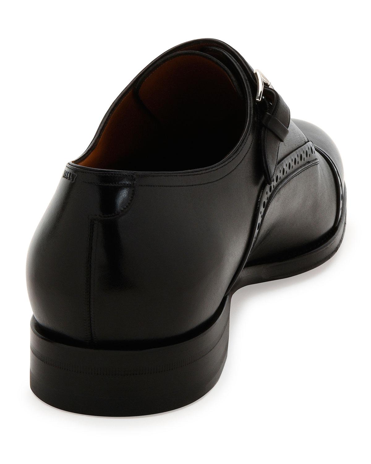 black dress shoes with strap