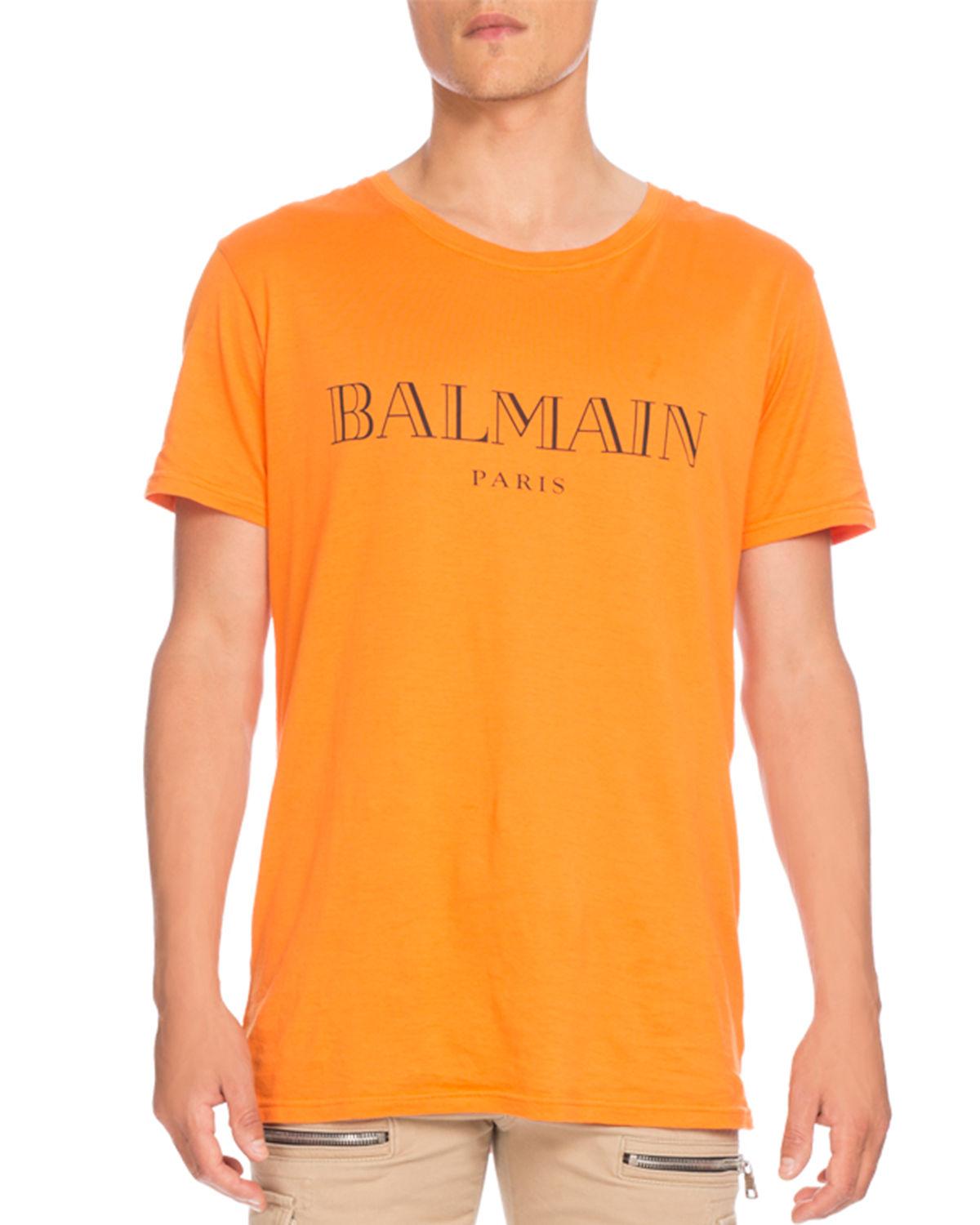 balmain t shirt orange