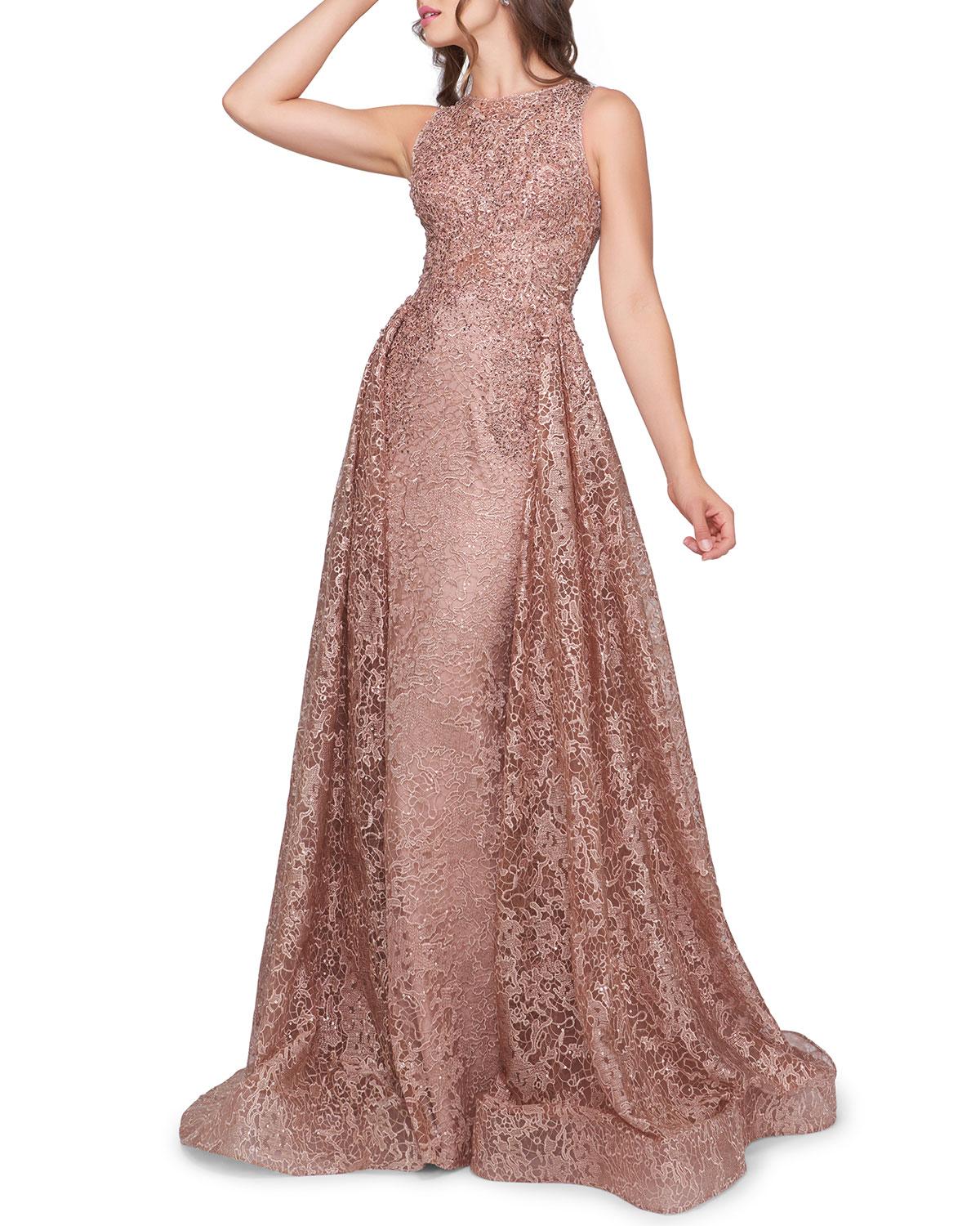 mac duggal high neck gown