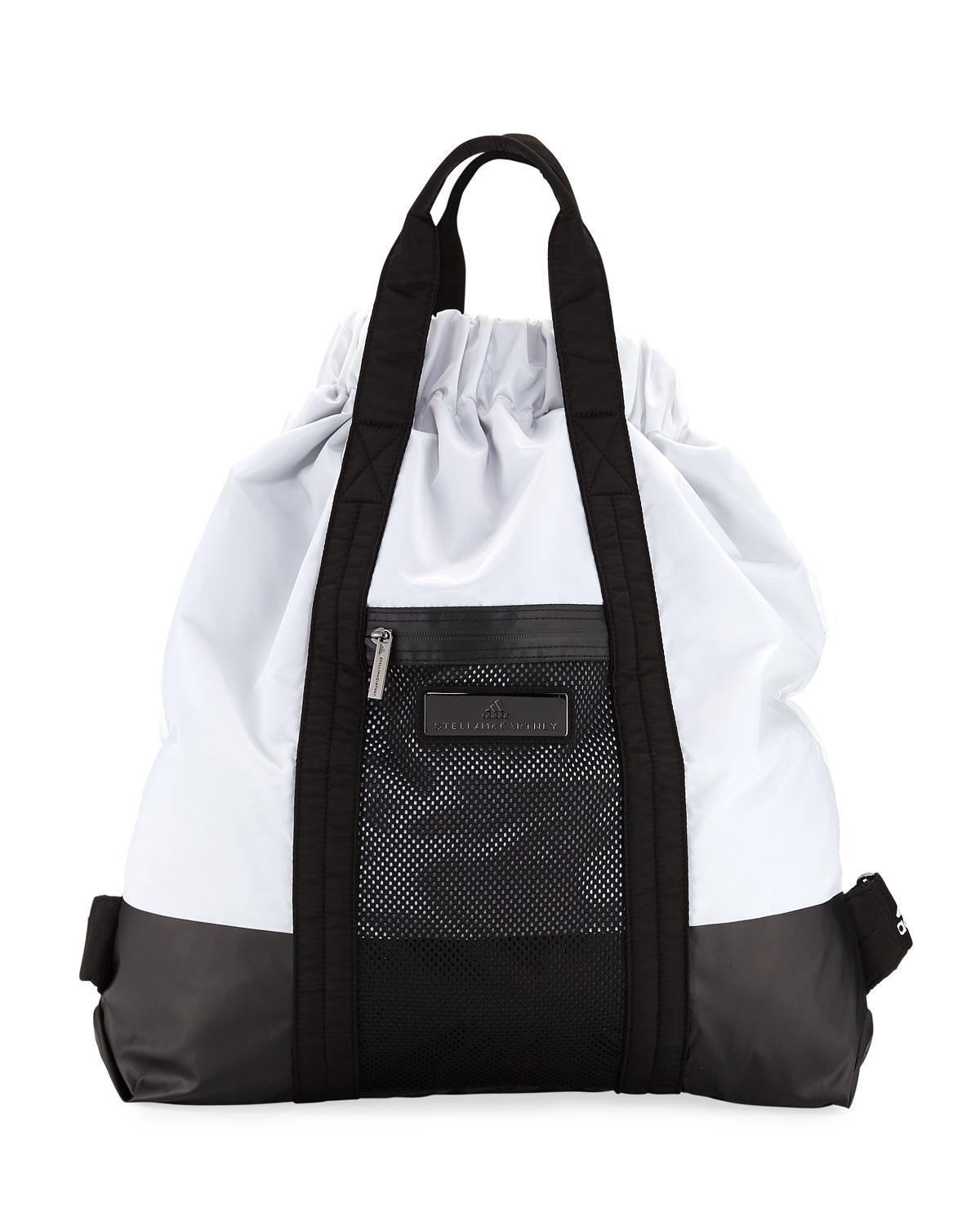 Lyst - Adidas By Stella Mccartney Open-top Gym Sack Bag in Black