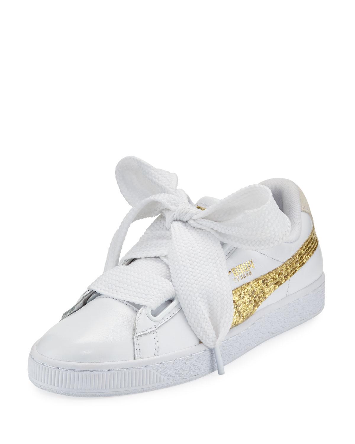 puma basket heart glitter puma basket heart glitter