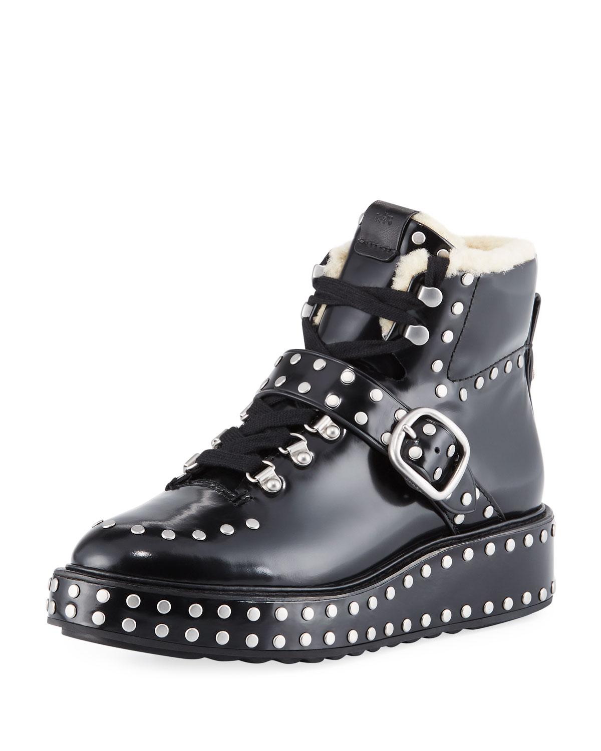 Lyst - Coach Urban Hiker Studded Boots in Black