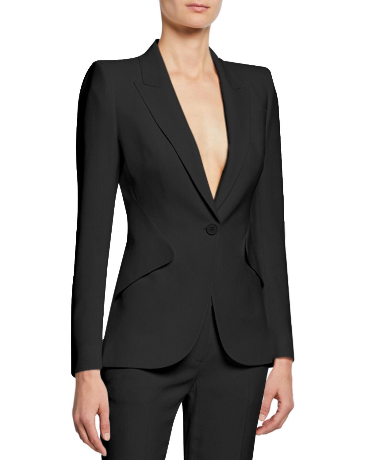 Lyst - Alexander McQueen Classic Double-breasted Suiting Blazer in Black
