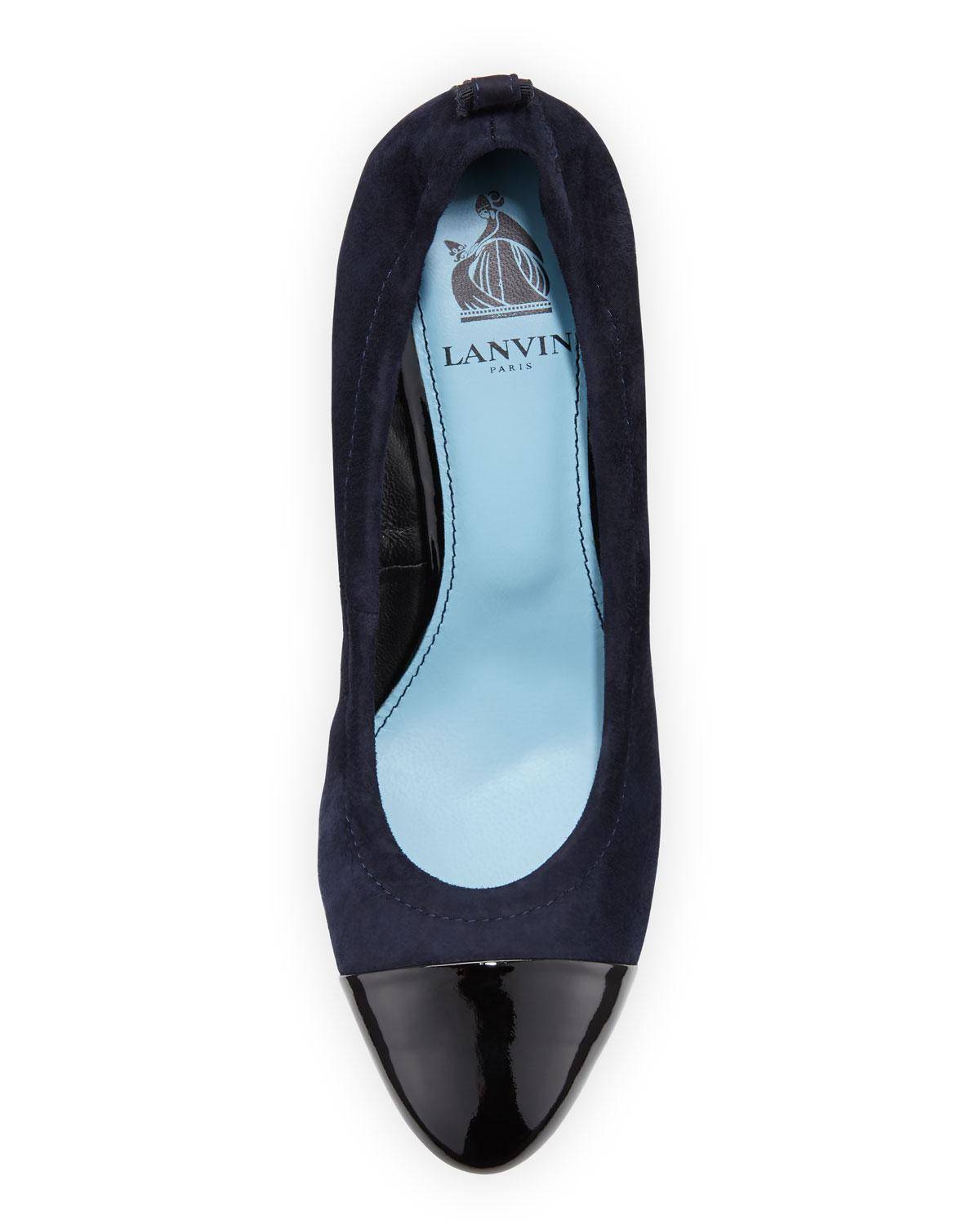 lanvin wedge pump