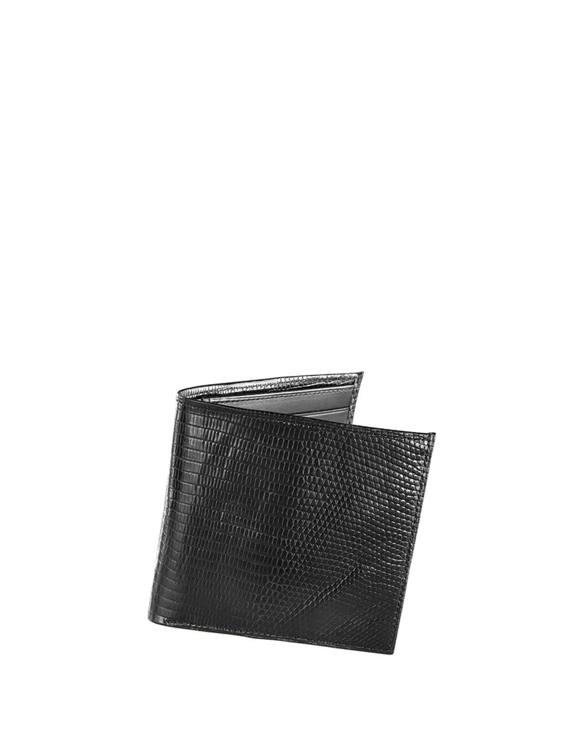 Lyst - Neiman Marcus Lizard Continental Wallet in Black for Men