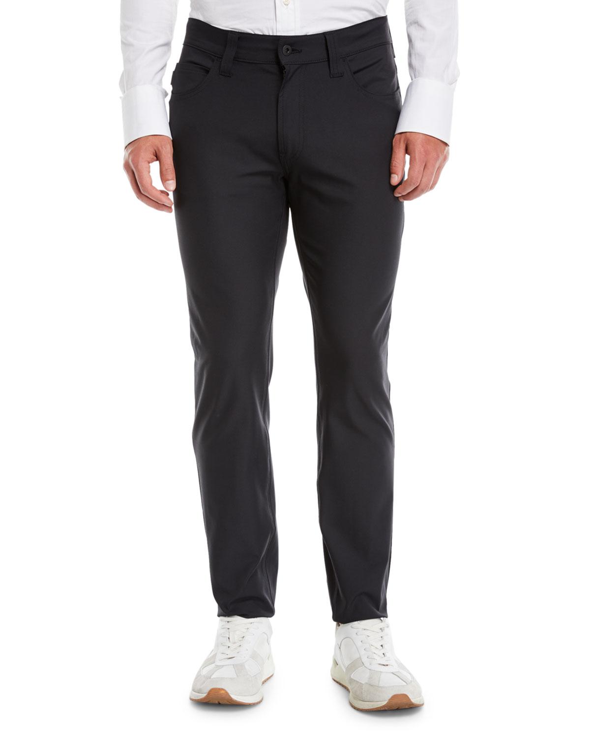 Emporio Armani Men's J15 Techno-stretch Straight-leg Pants in Black for ...