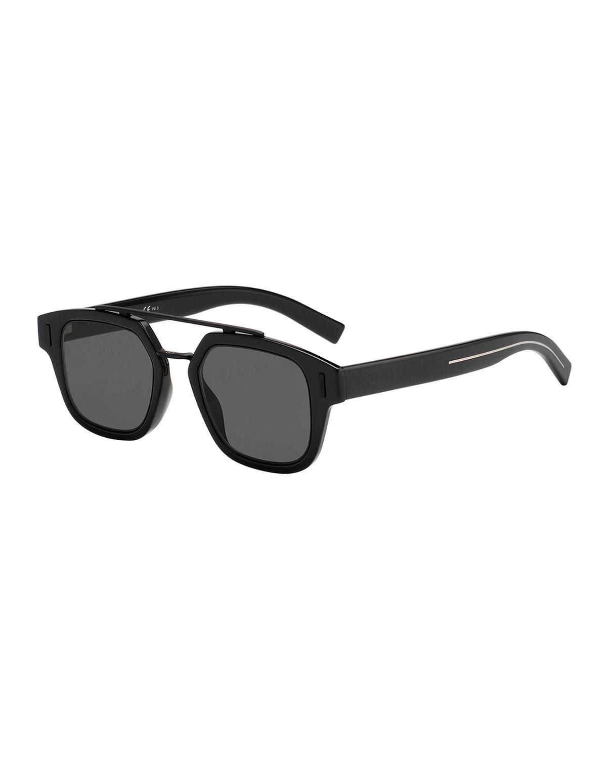 Dior Synthetic Men's Square Metaltrim Sunglasses in Black Pattern