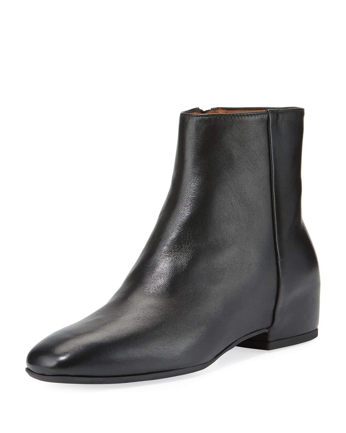 Aquatalia Ulyssa Leather Ankle Boot in Black | Lyst