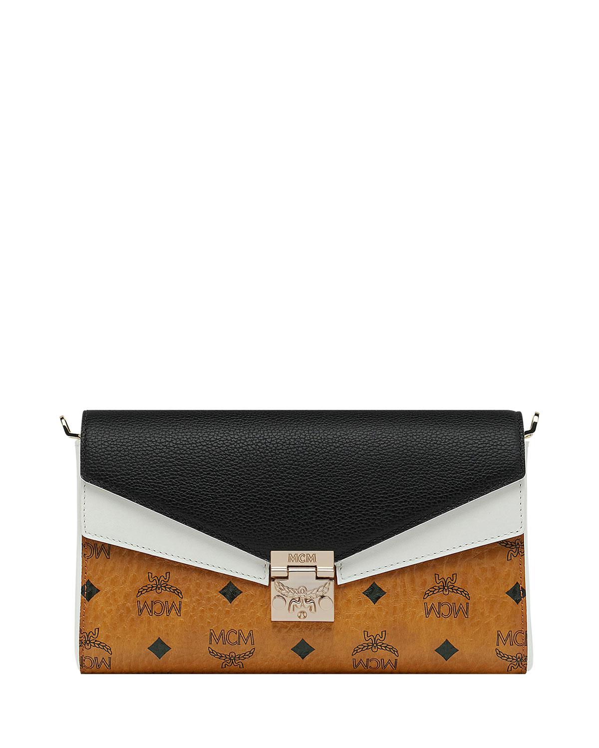 MCM Millie Visetos Colorblock Crossbody Bag in Black Save 19 Lyst