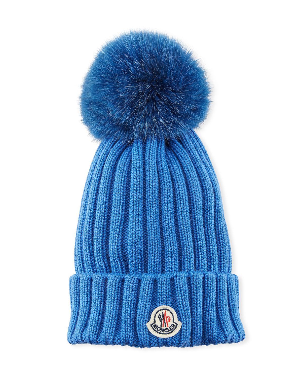 moncler hat blue