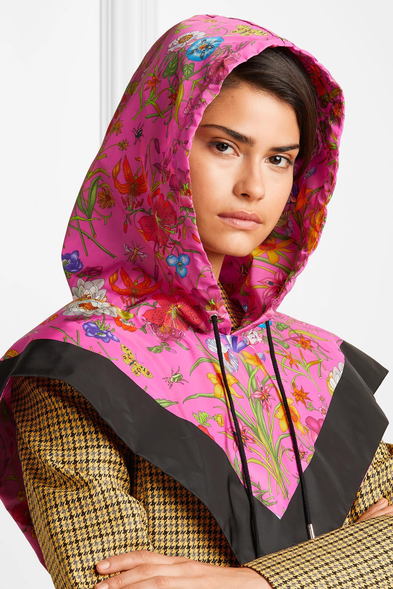 Gucci Printed Hood in Pink Lyst