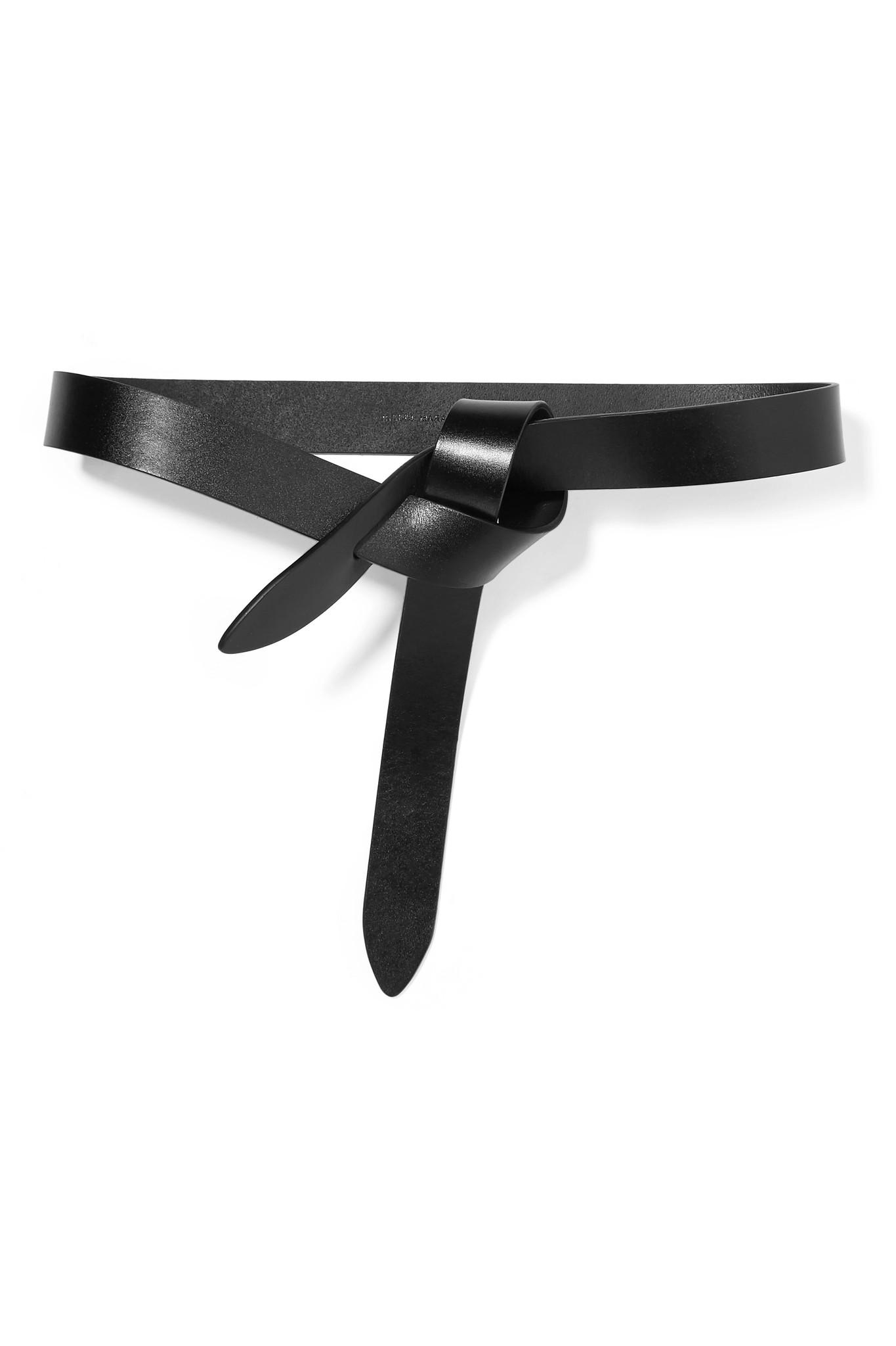 Lyst - Isabel Marant Lecce Leather Belt in Black