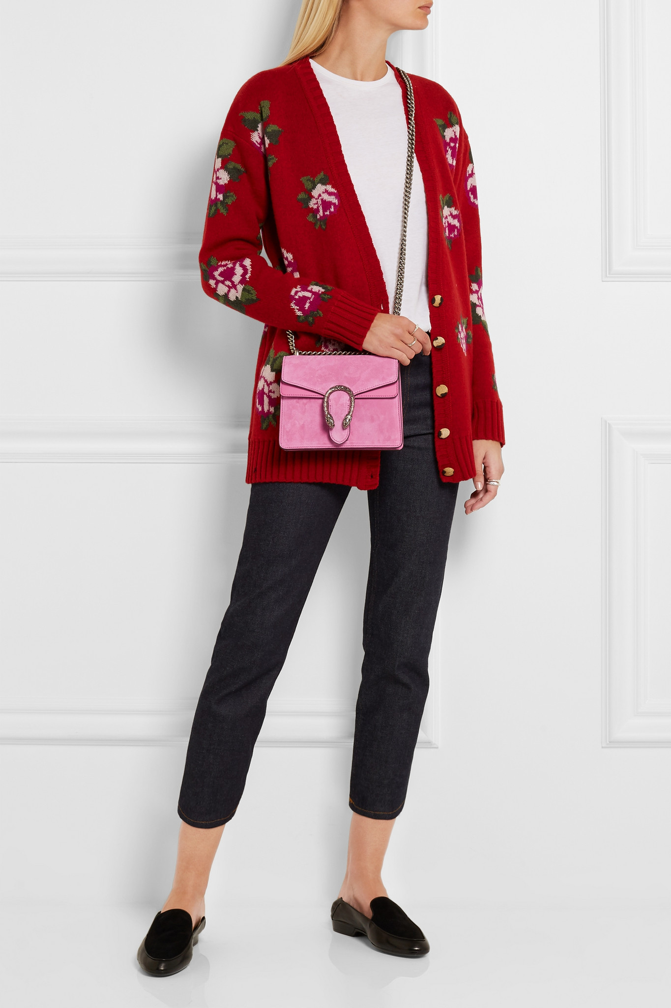 Lyst - Gucci Dionysus Mini Suede Shoulder Bag in Pink