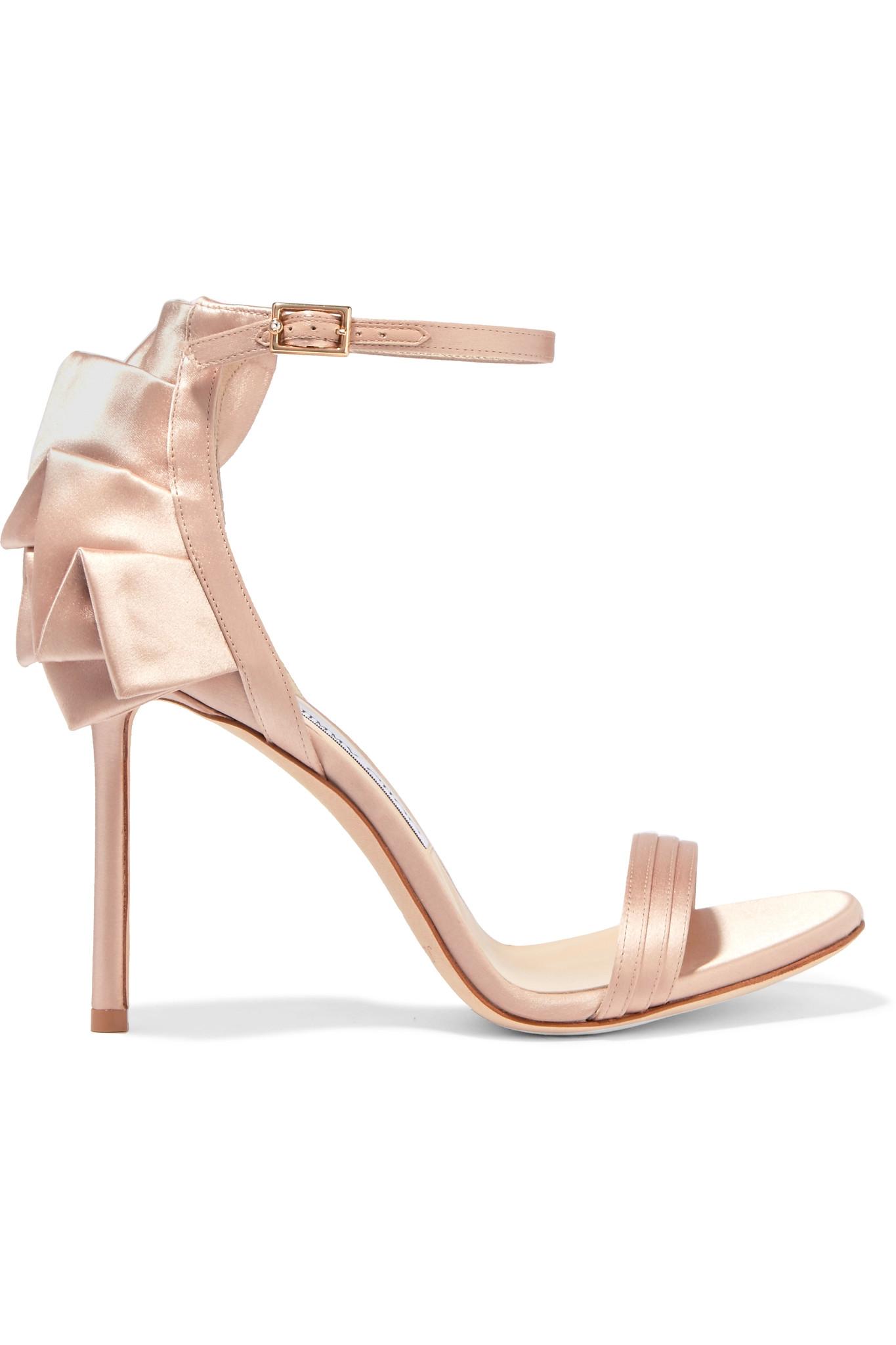 jimmy choo satin sandals