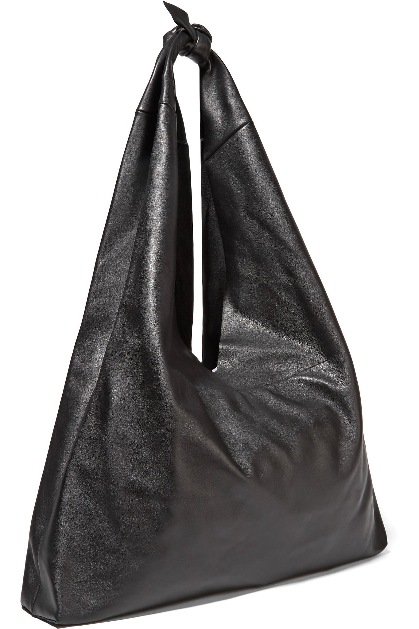 Lyst - The Row Bindle Leather Shoulder Bag in Black