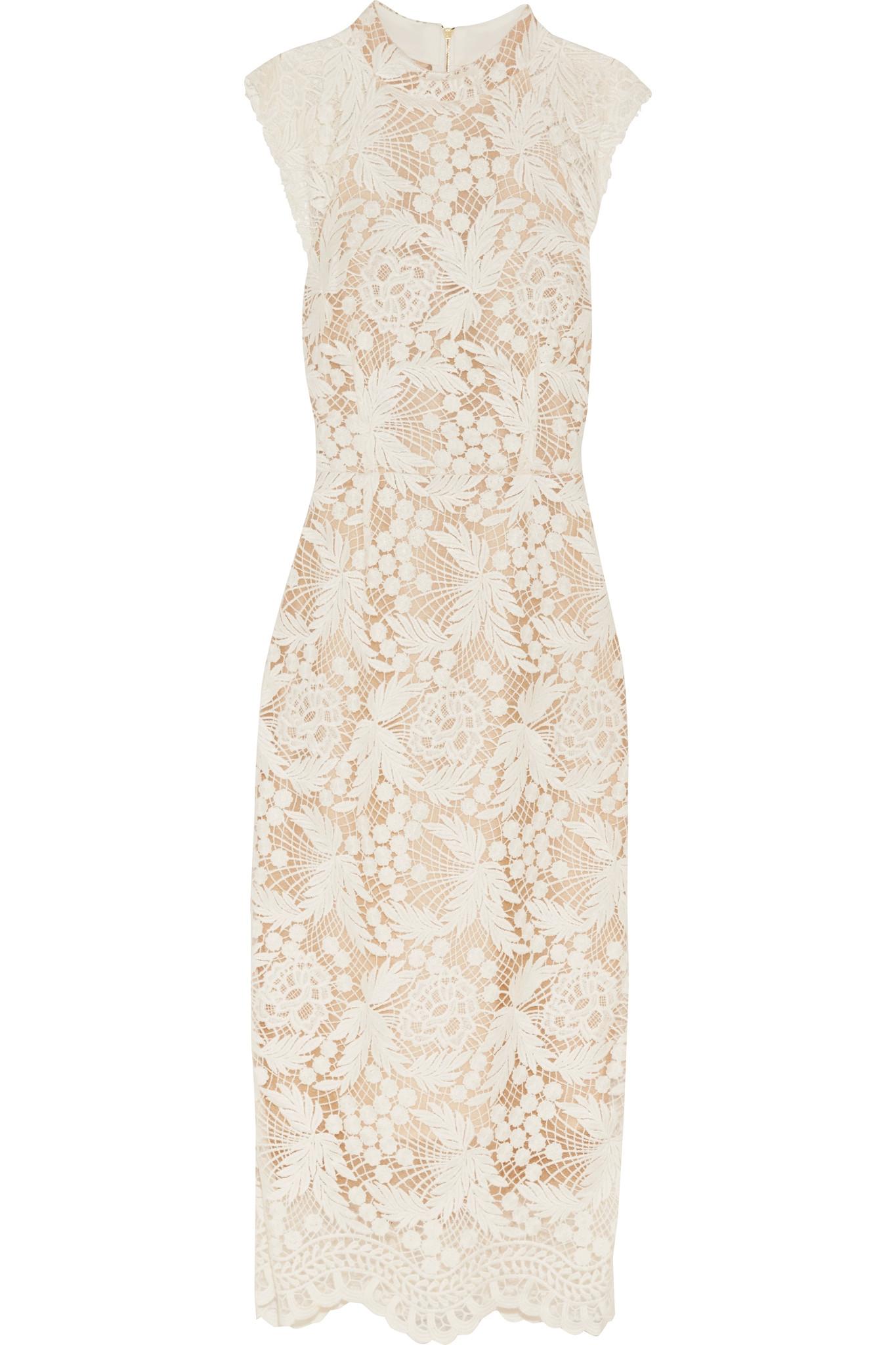 Lyst - Rebecca Vallance The Society Guipure Lace Dress in White