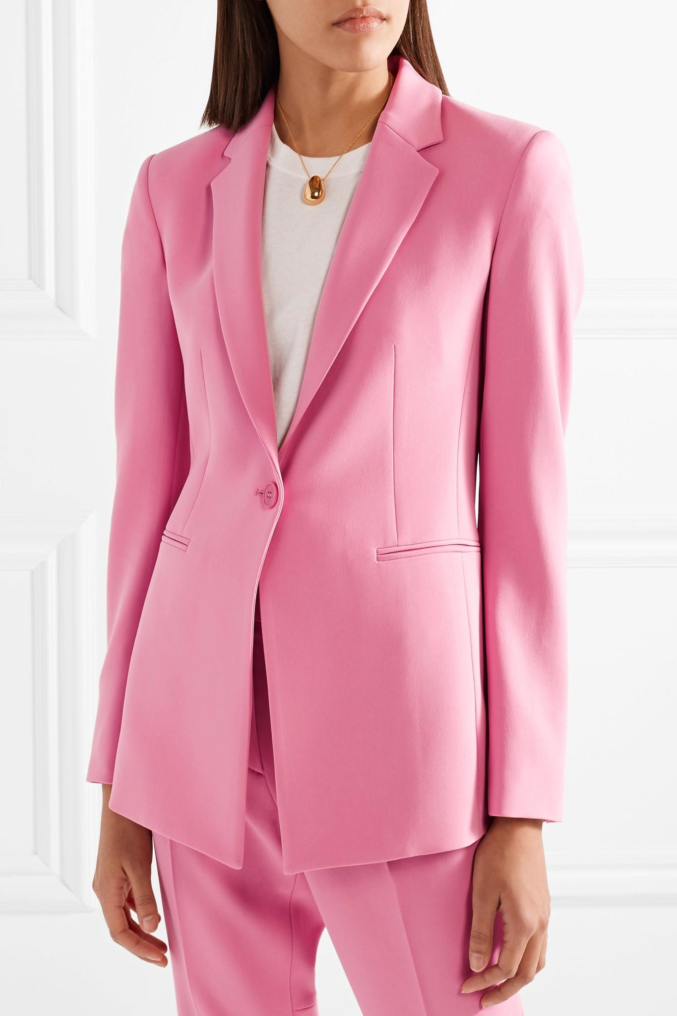 Lyst - Theory Power Stretch-crepe Blazer in Pink