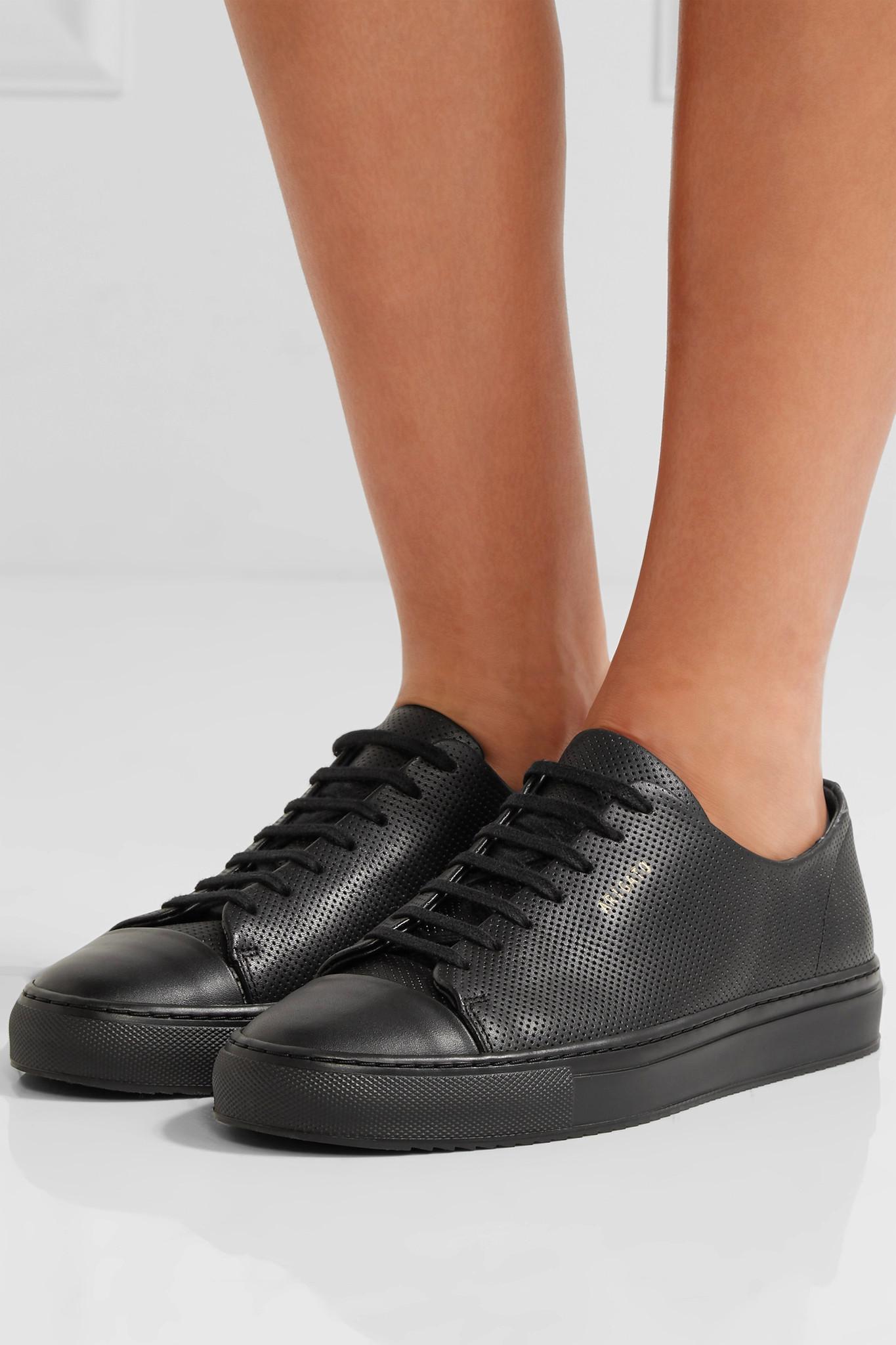 Lyst Axel Arigato Perforated Leather Sneakers in Black