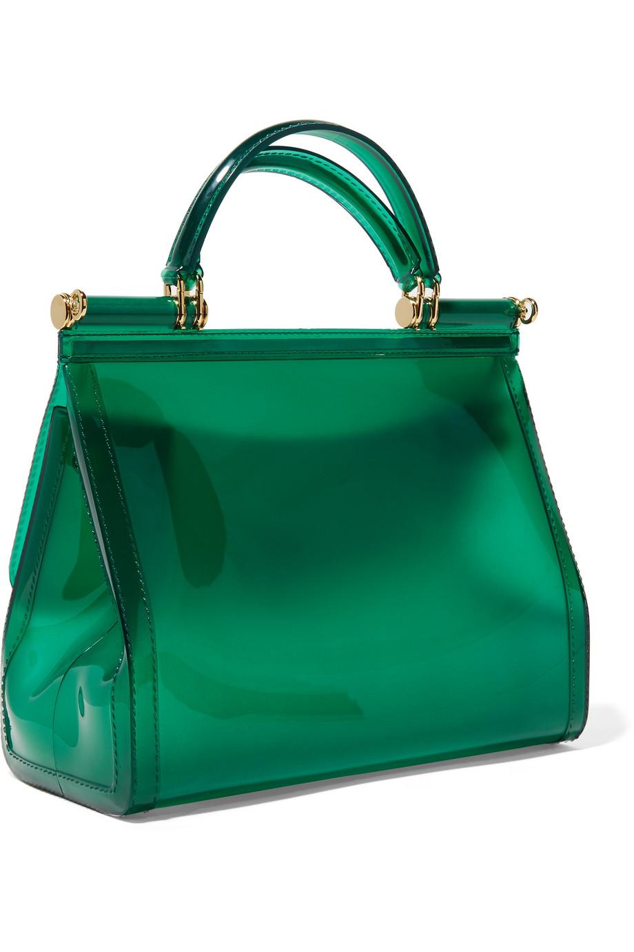 dolce and gabbana green purse