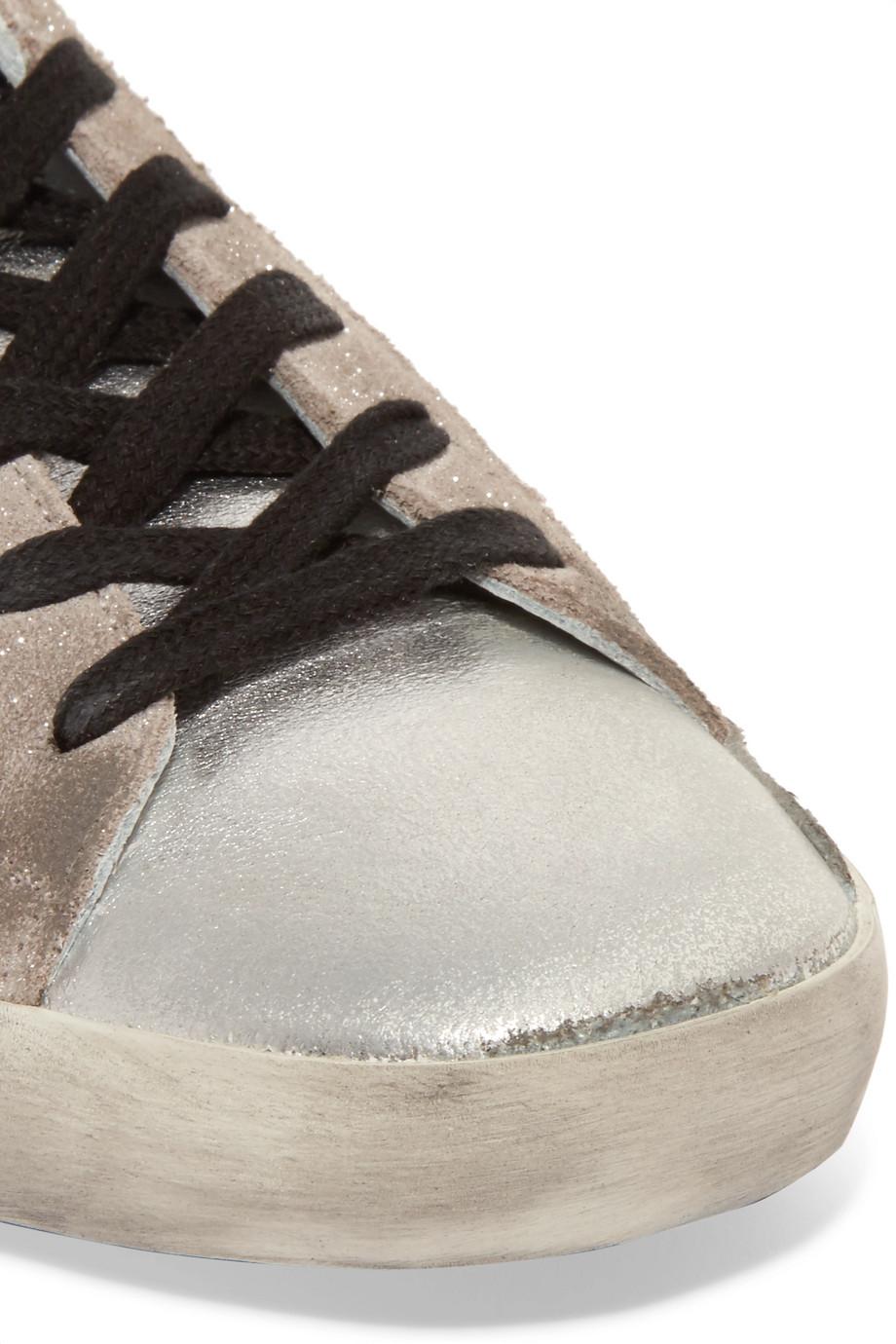 distressed shoes with star
