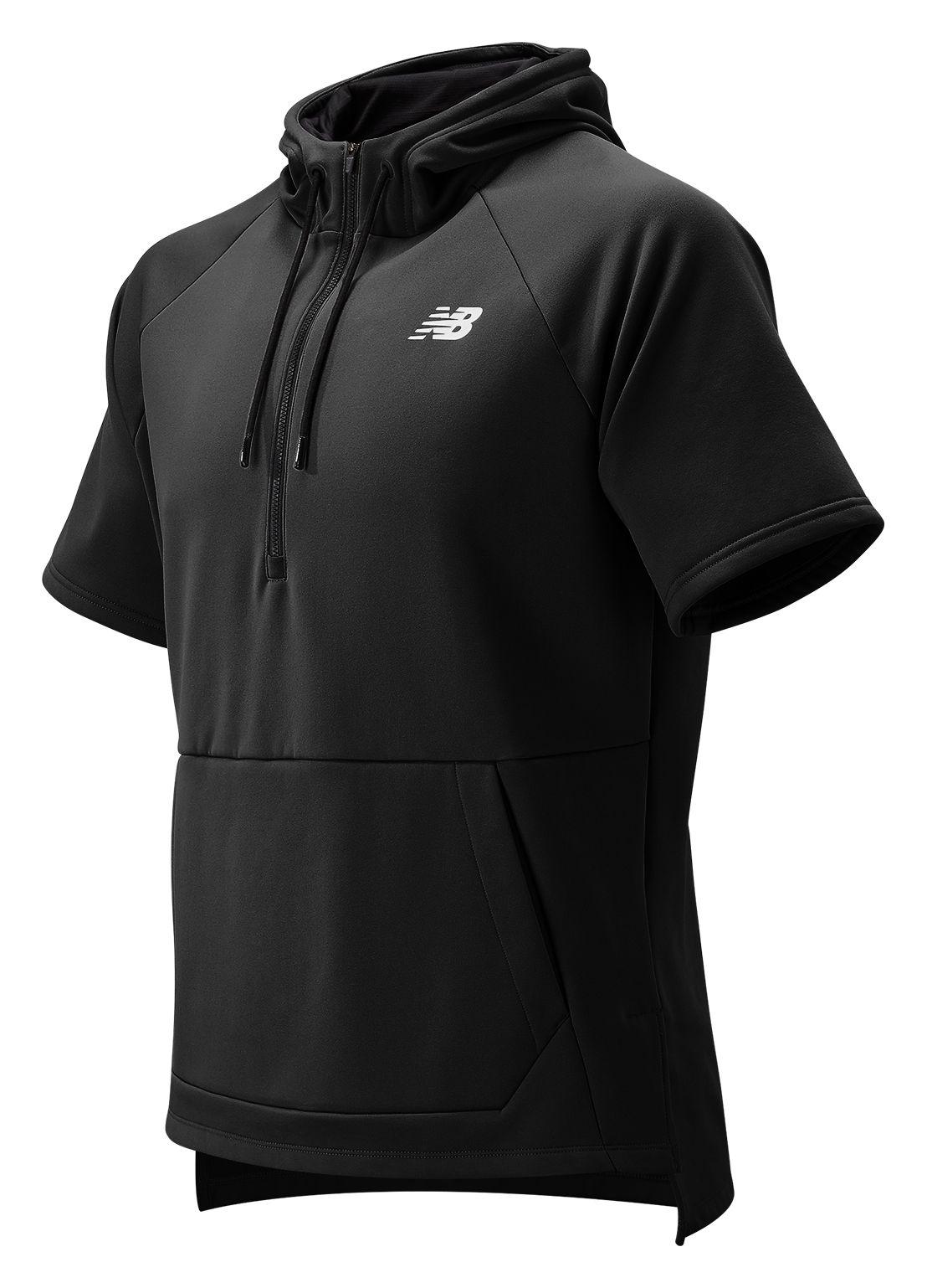 New Balance Bp Fleece Hoodie in Black for Men - Lyst