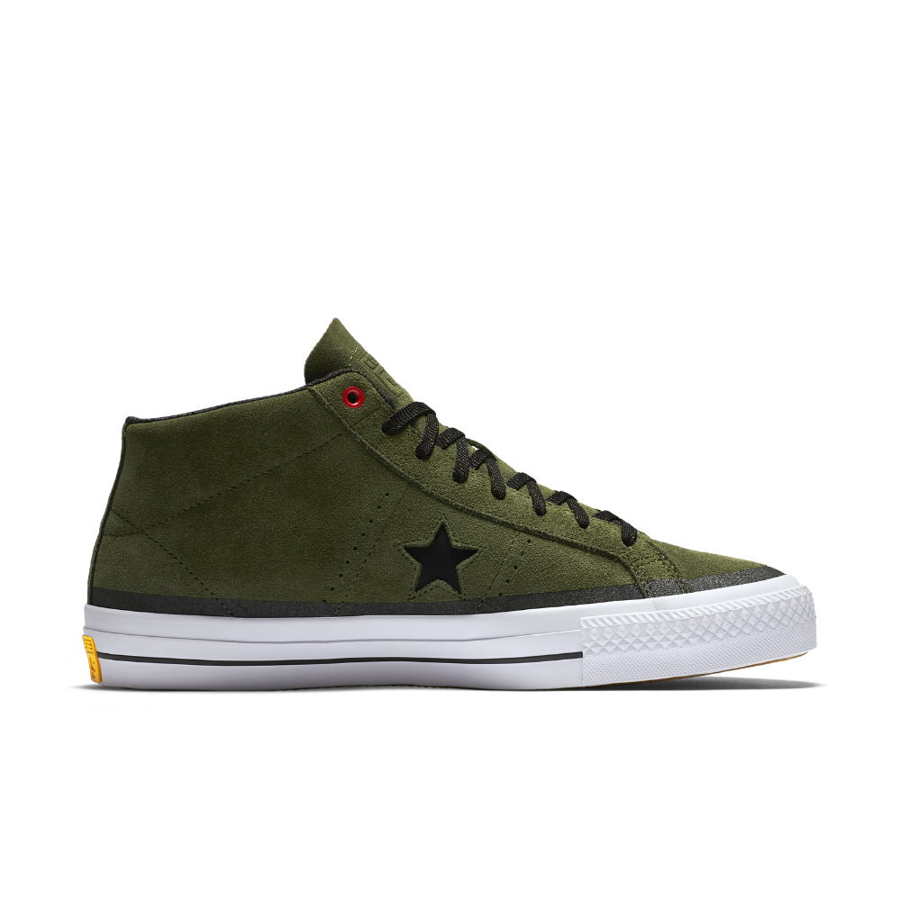 Lyst - Converse Cons One Star Pro Suede Mid Top ...