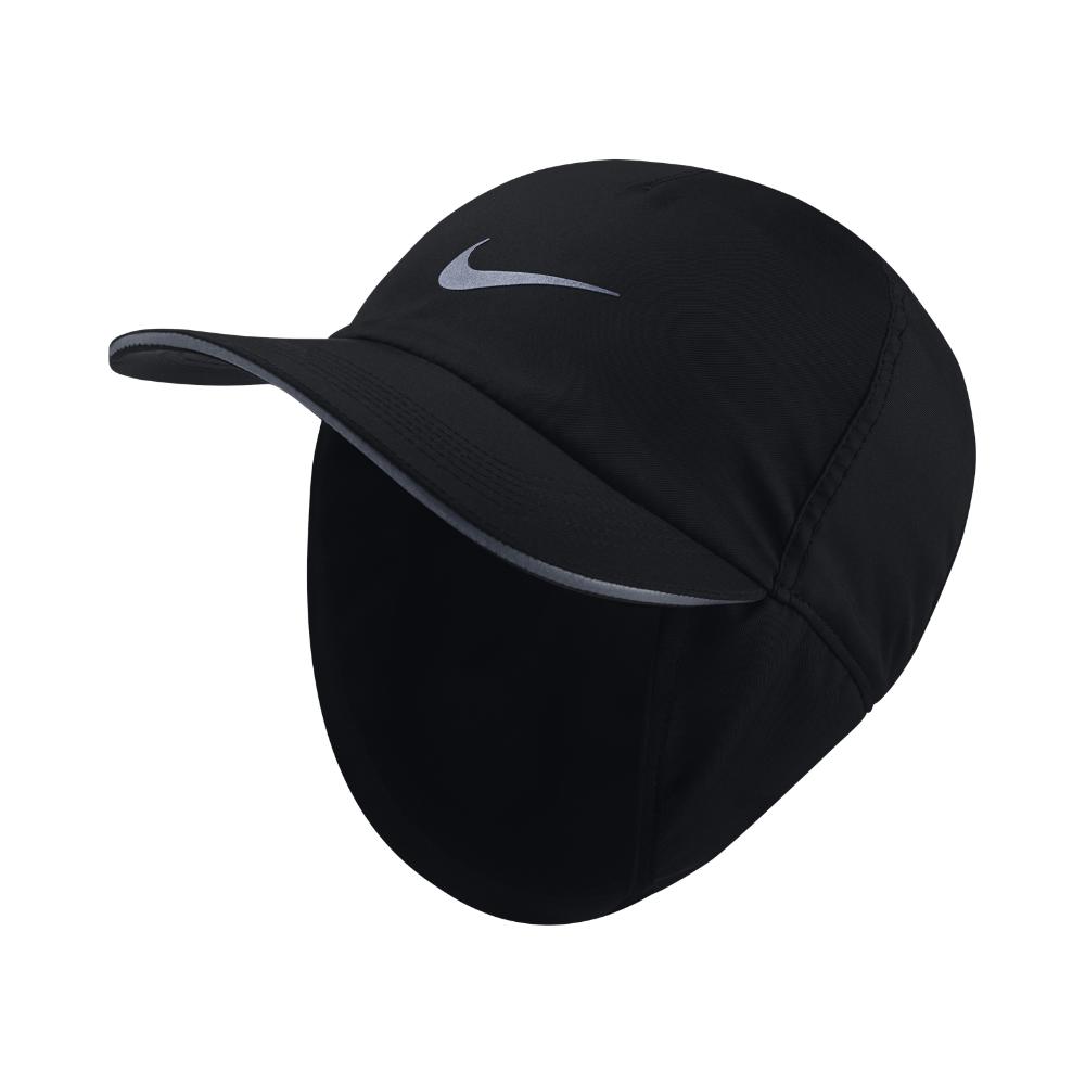 Lyst - Nike Aerobill H86 Ear Flap Adjustable Running Hat (black) in ...