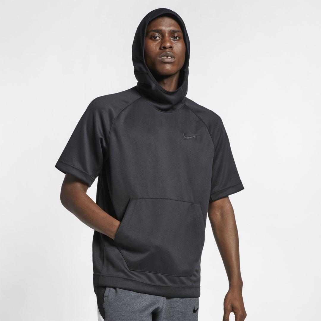 Nike Spotlight Short-sleeve Basketball Hoodie in Black for Men - Lyst