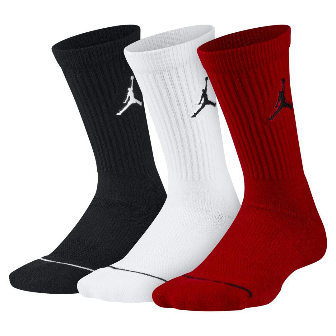Nike Jordan Jumpman Crew Basketball Socks (3 Pair) in Black for Men - Lyst