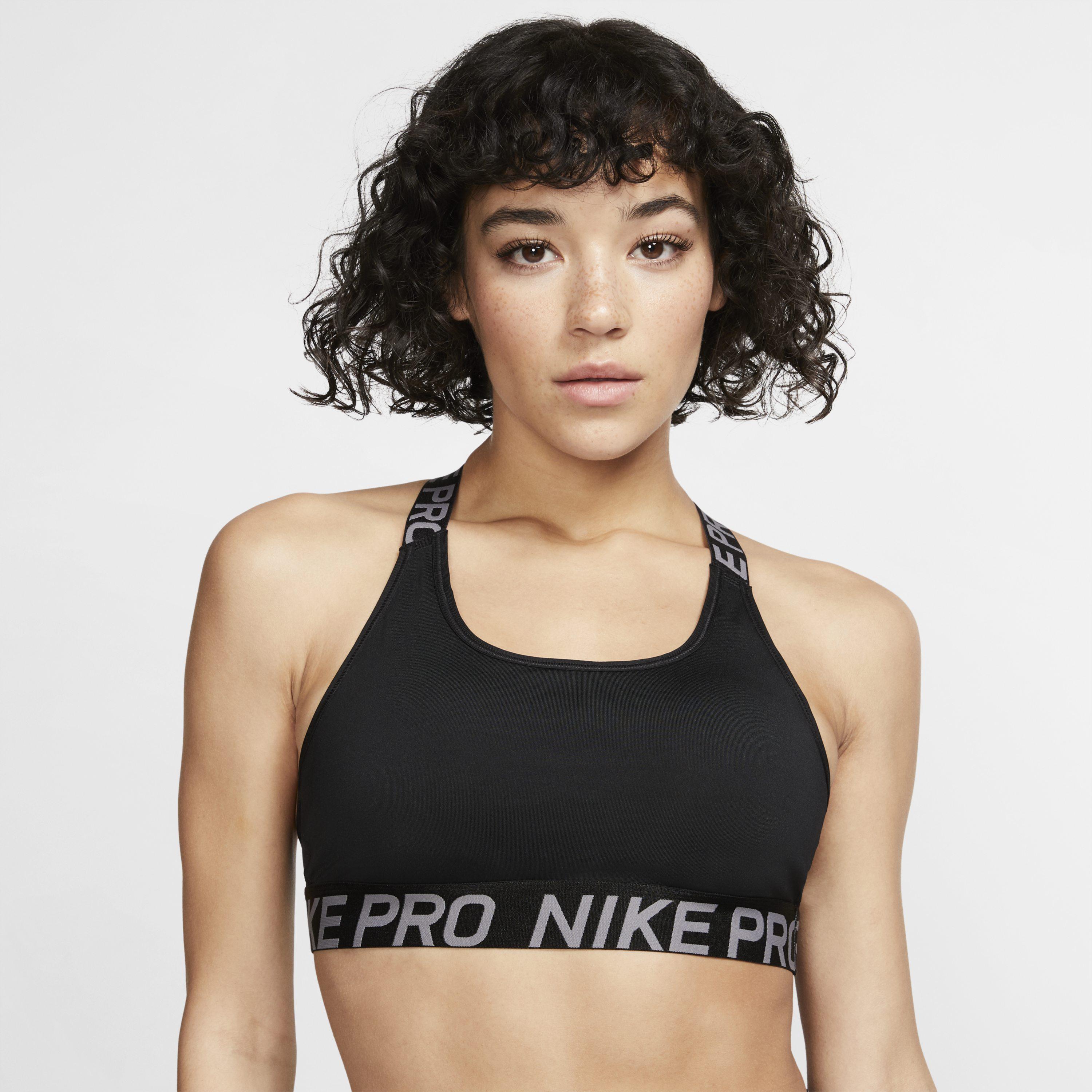 Nike Classic T-back Medium-support Sports Bra in Black - Lyst