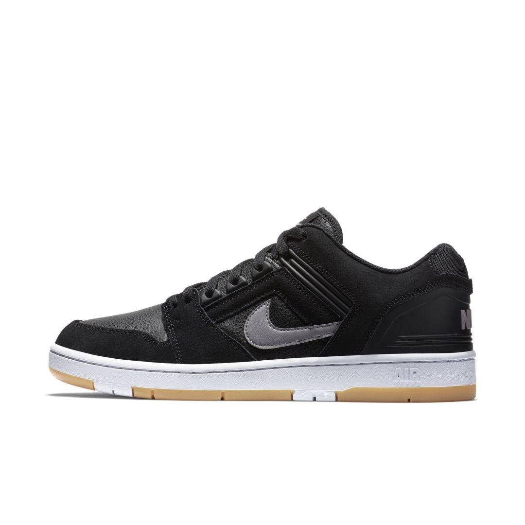 Nike Sb Air Force Ii Low Skateboarding Shoe in Black for Men - Lyst