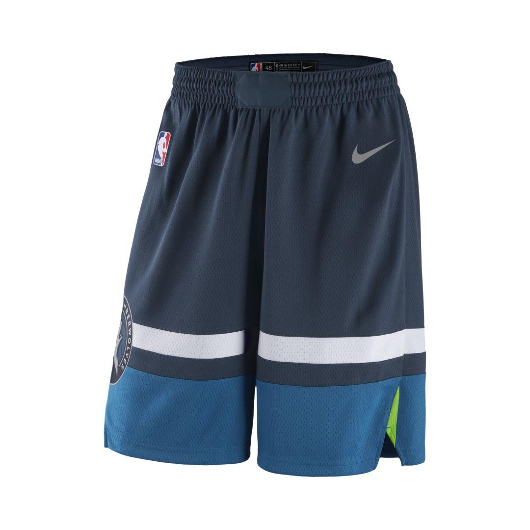 Nike Minnesota Timberwolves Icon Edition Swingman Nba Shorts in Blue ...