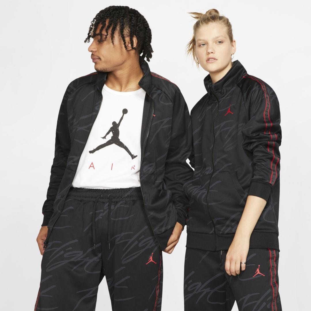 Download Nike Jordan Jumpman Tricot Graphic Jacket in Black for Men ...