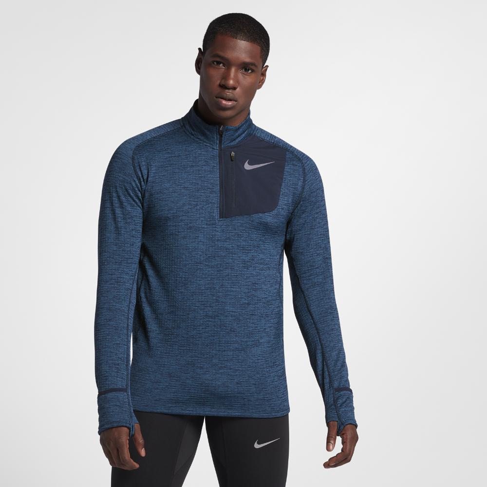 Lyst - Nike Therma Sphere Element Men's Long Sleeve Half-zip Running Top in Blue for Men