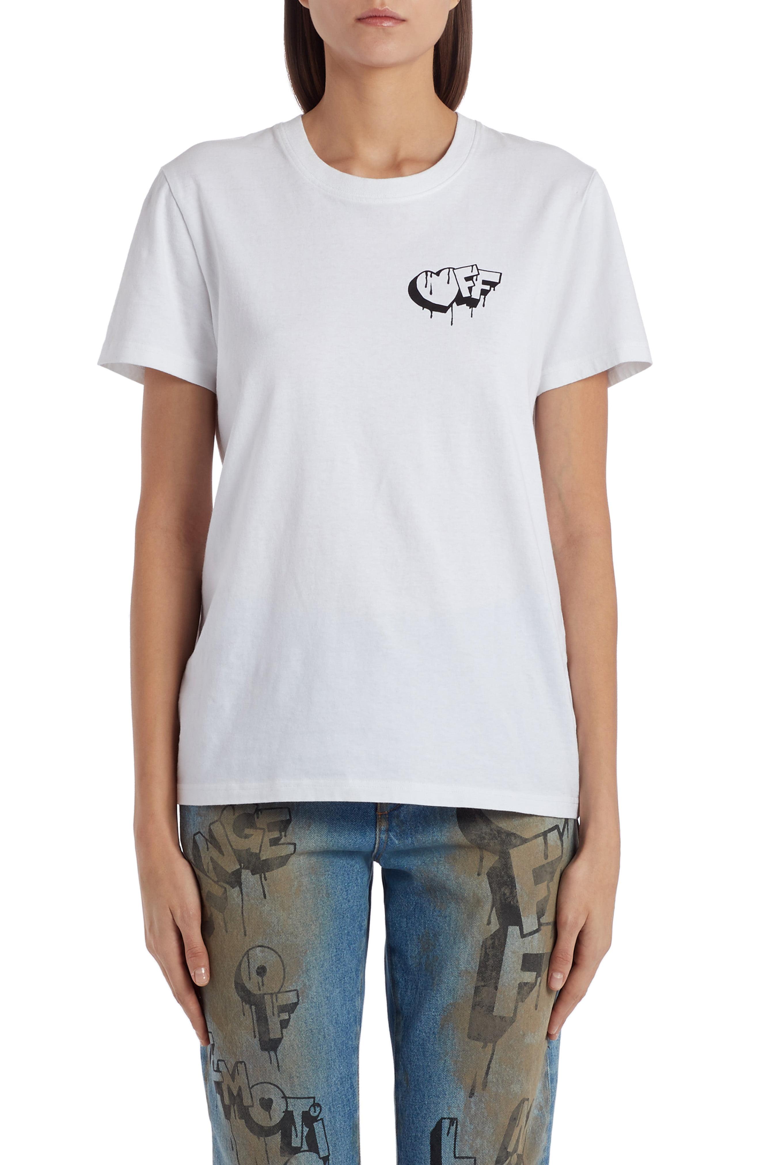 Off-White c/o Virgil Abloh Cotton Markers Graphic Tee in White Black ...