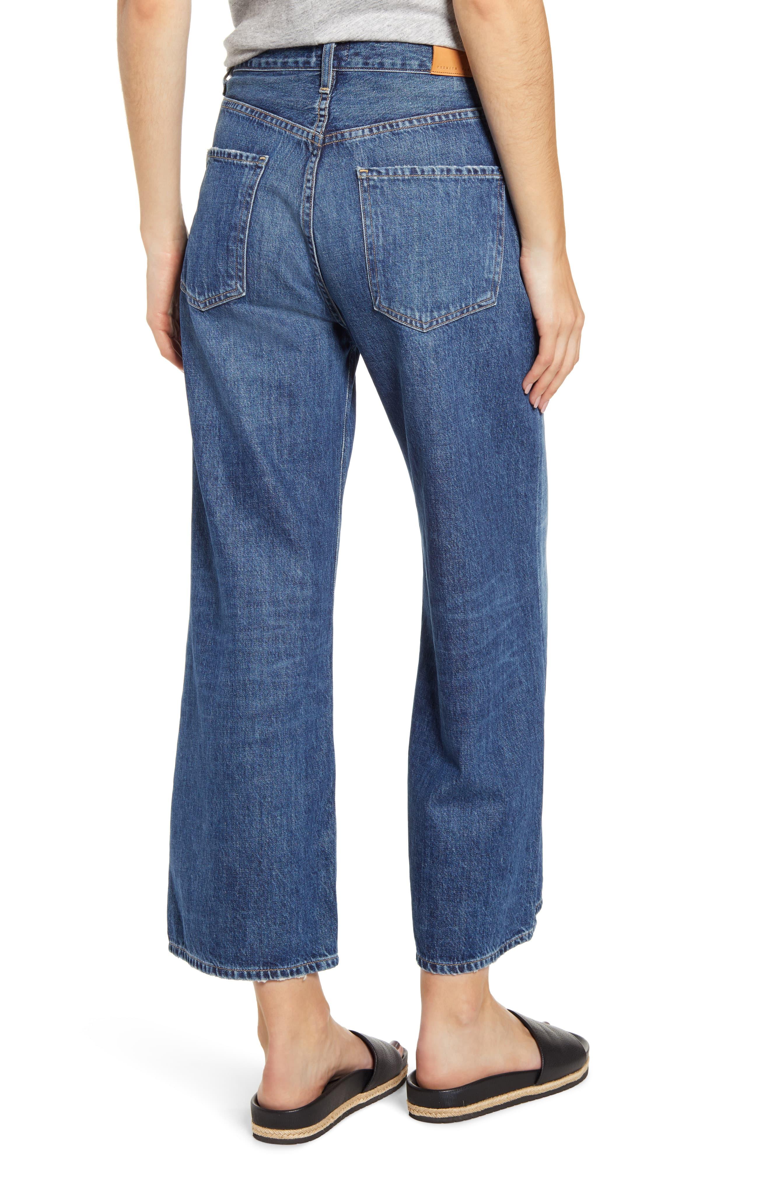 Citizens of Humanity Sacha High Waist Crop Wide Leg Jeans in Blue - Lyst