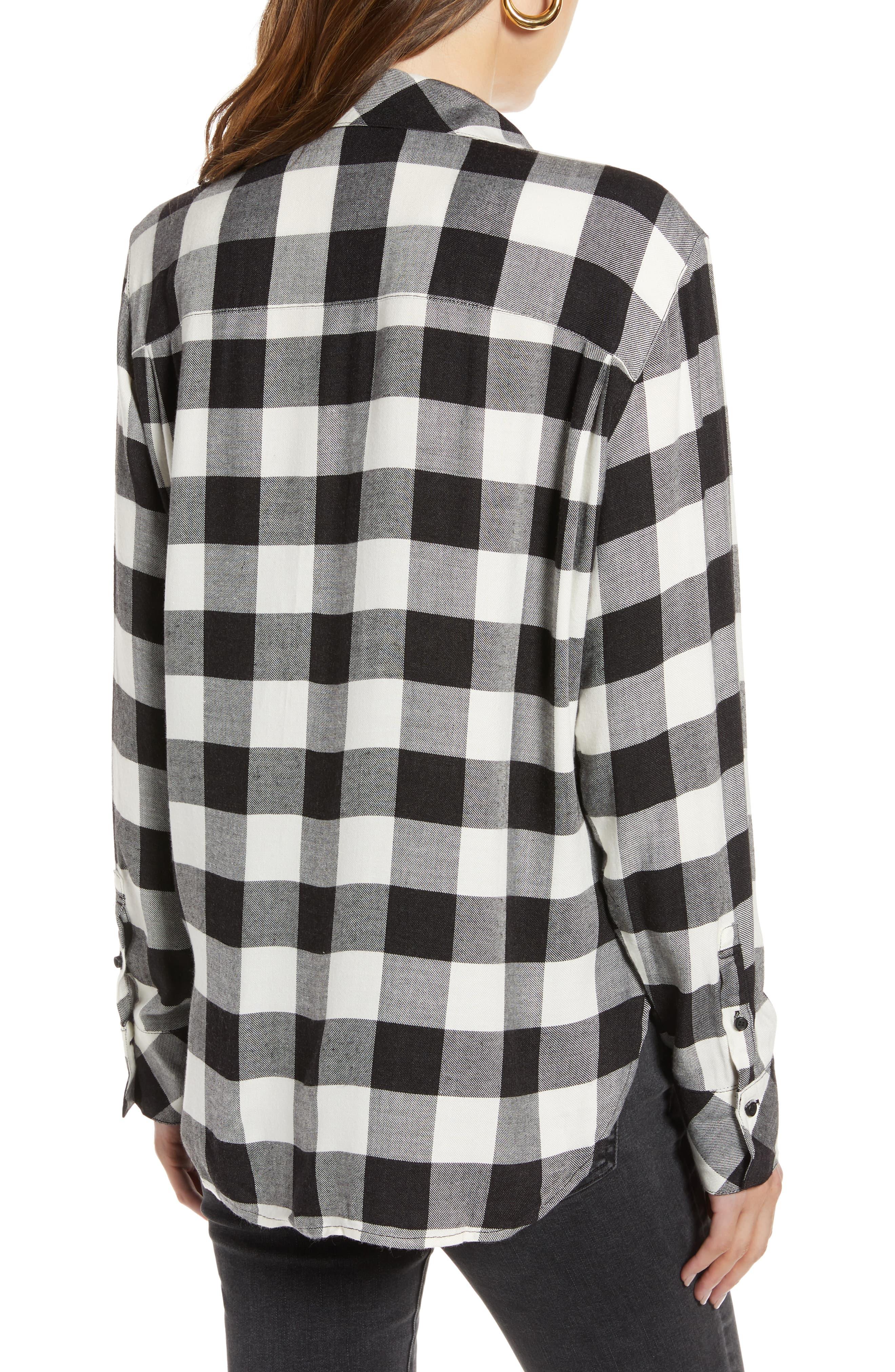 treasure & bond plaid boyfriend shirt
