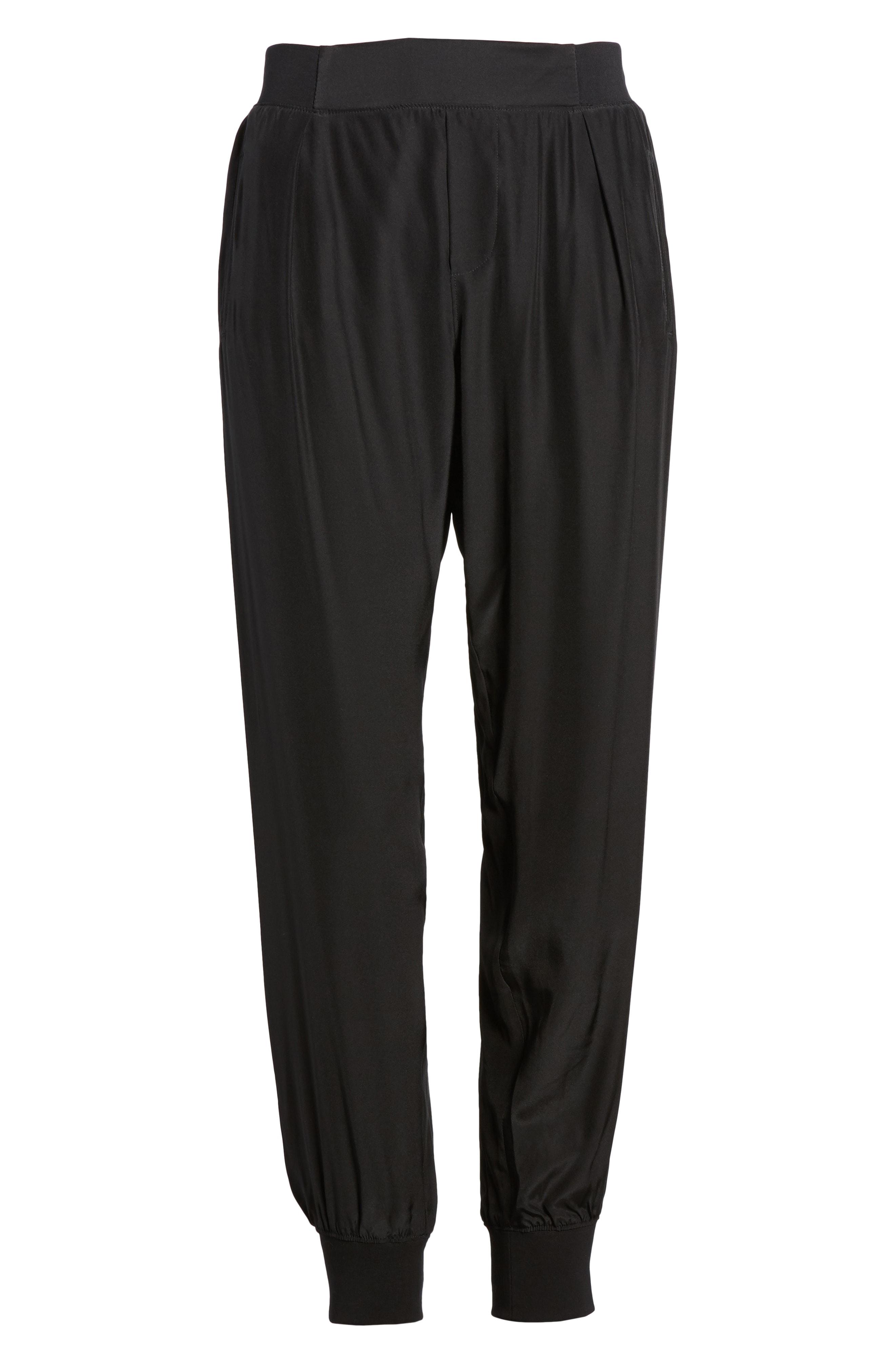 silk track pants