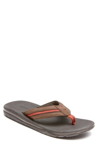 rockport flip flops mens