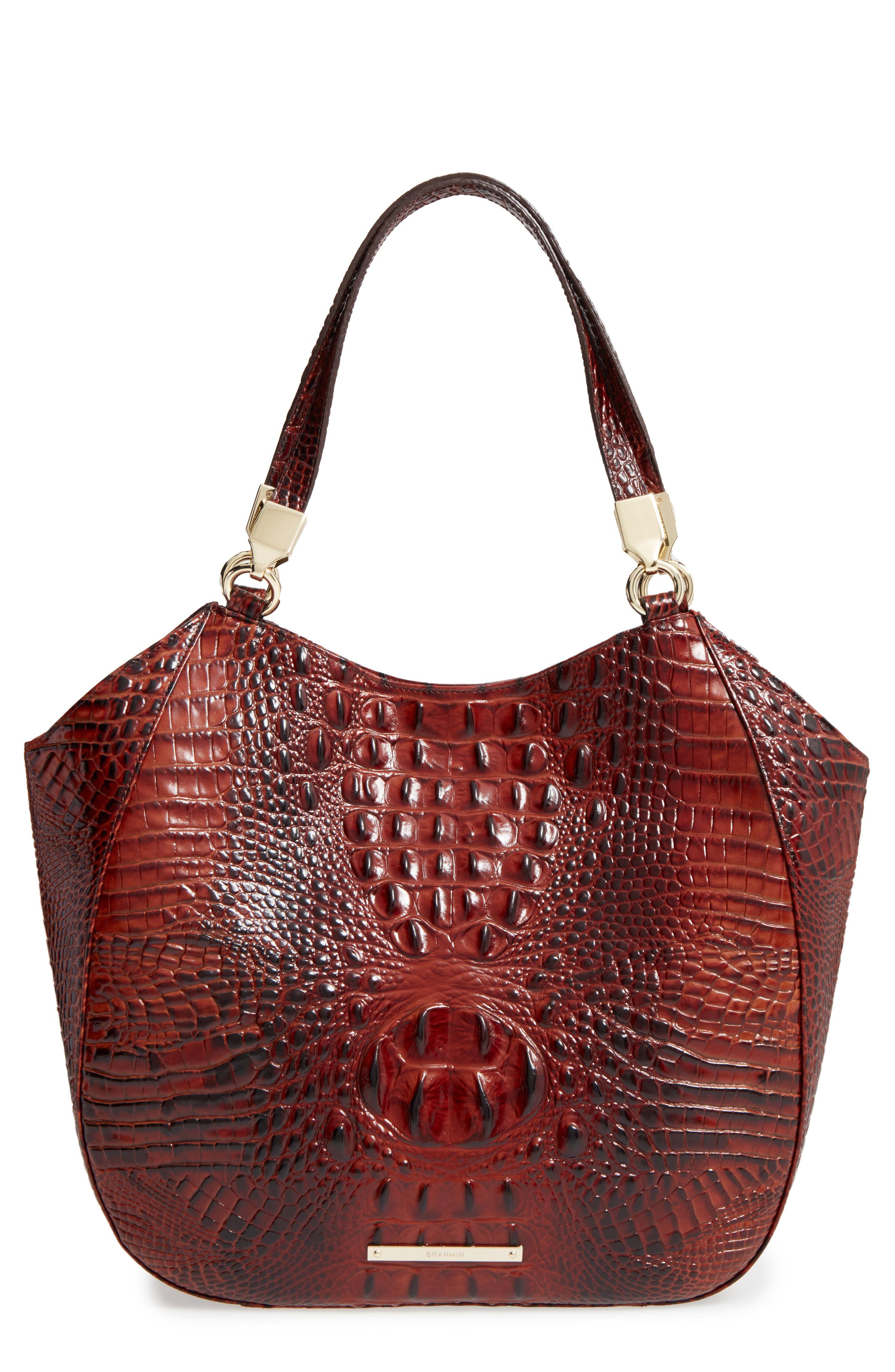 Lyst - Brahmin Melbourne Marianna Leather Tote in Red