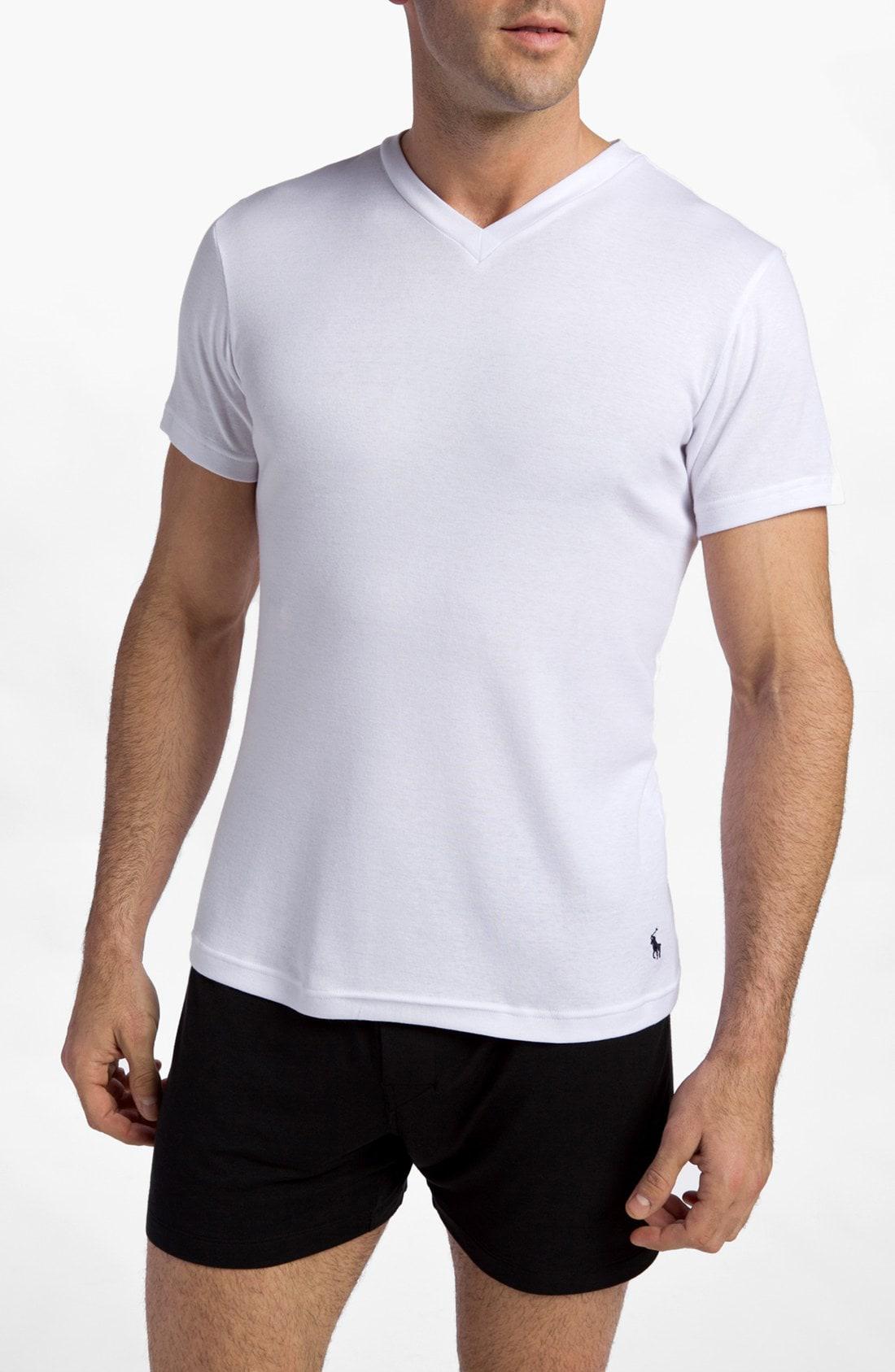 Lyst - Polo Ralph Lauren V-Neck T-Shirt, (2-Pack) in White for Men