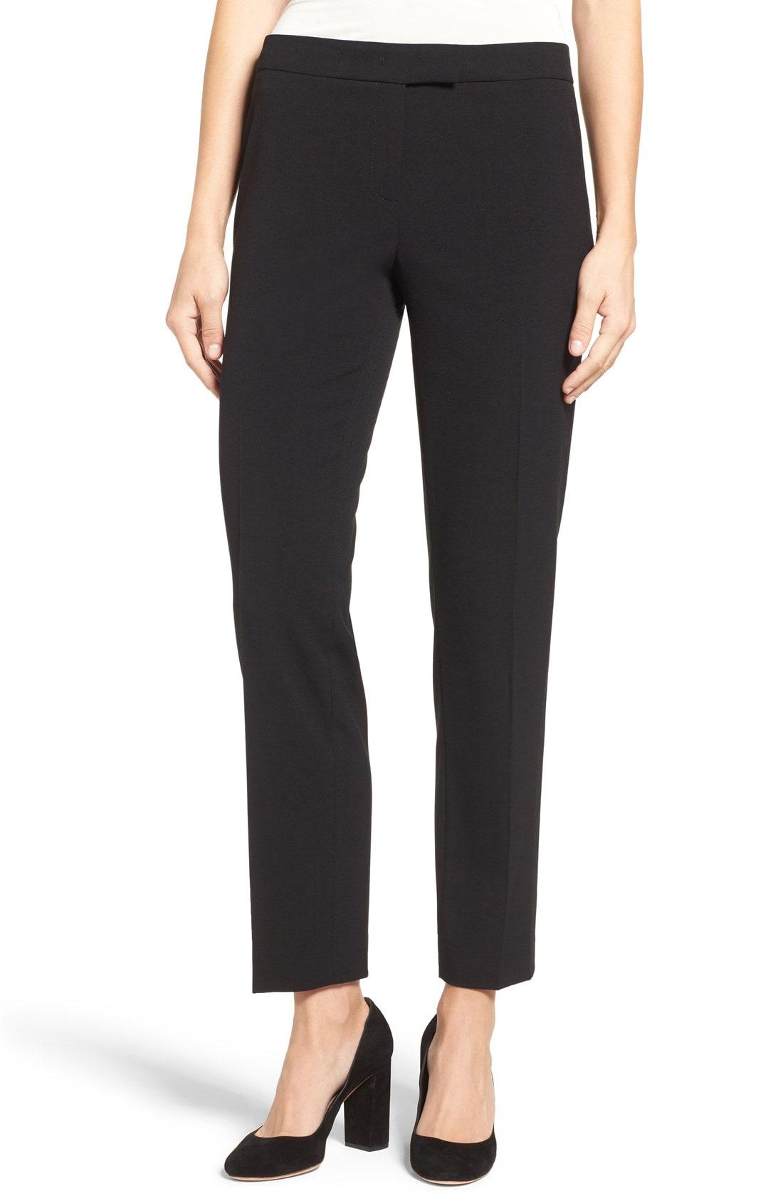 Lyst - Anne Klein Slim Suit Pants in Black - Save 29.113924050632917%