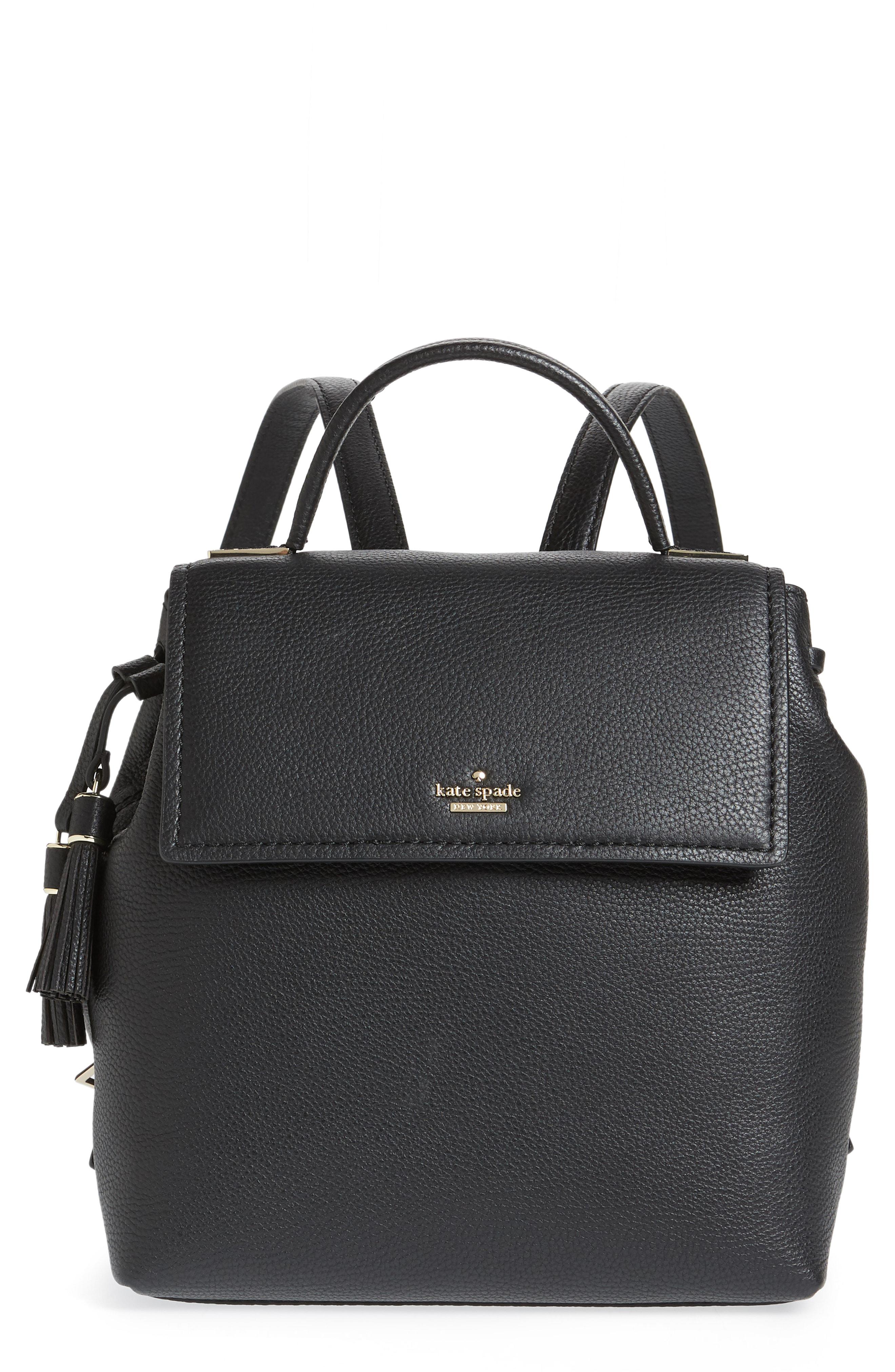 Lyst Kate Spade Kingston Drive Simona Leather Backpack In Black Kate Spade