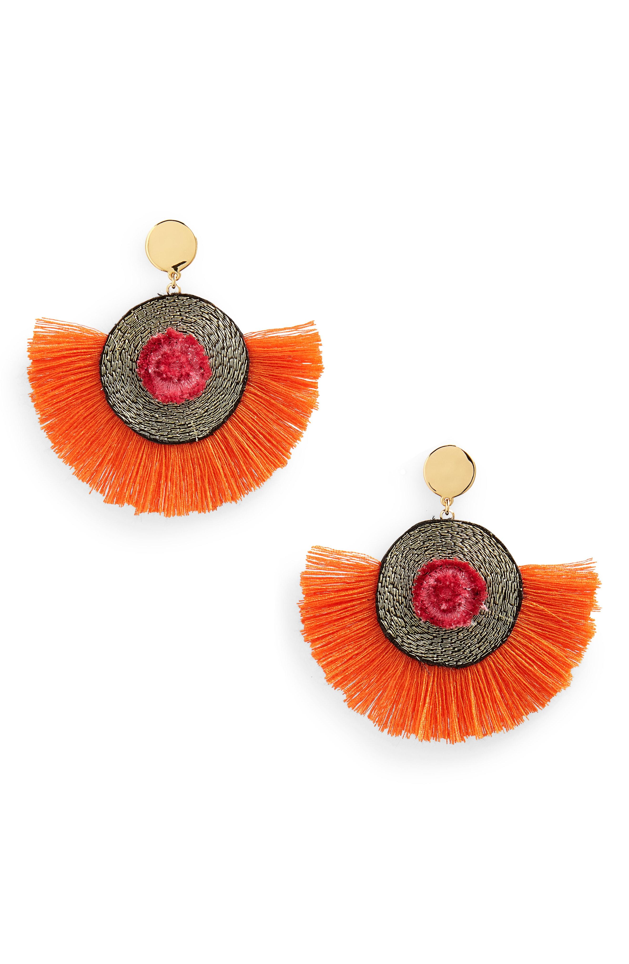 Lyst J.Crew Fan Statement Earrings