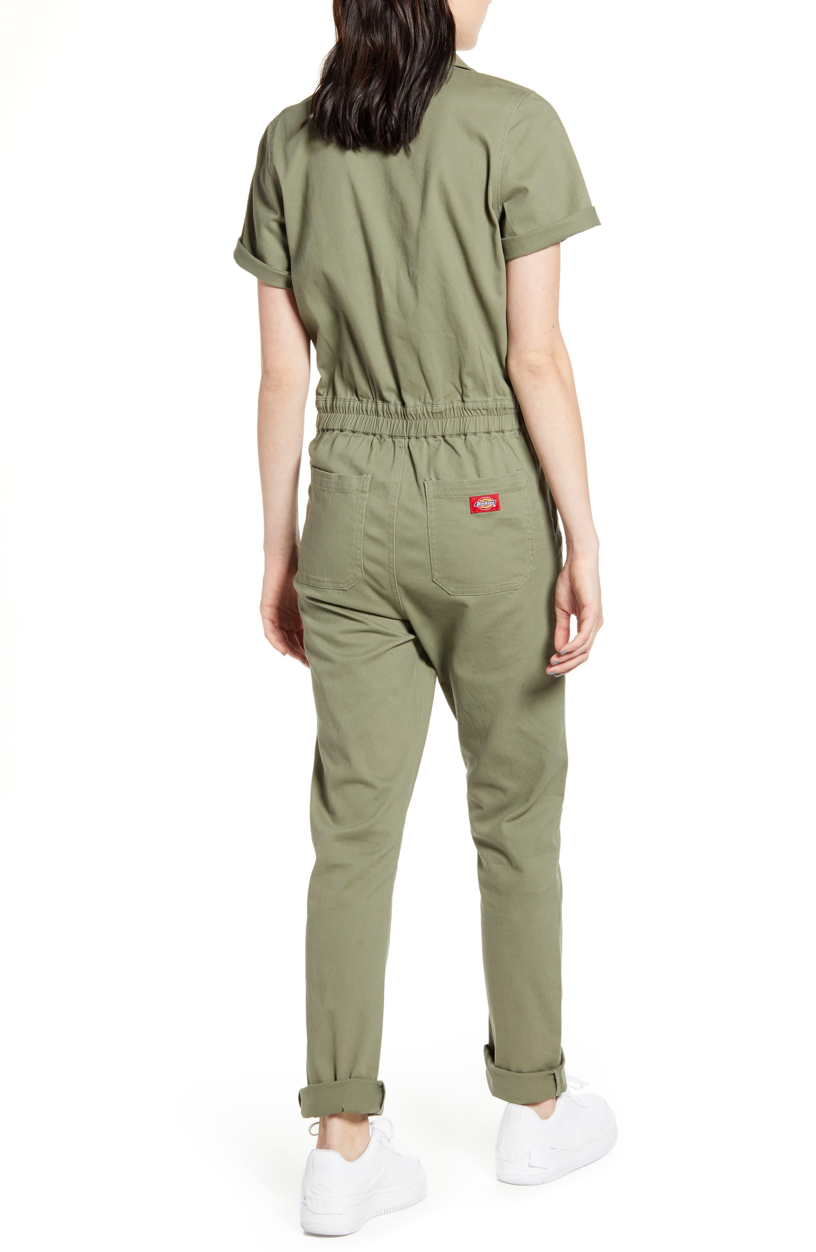 Dickies Twill Jumpsuit in Olive (Green) Lyst